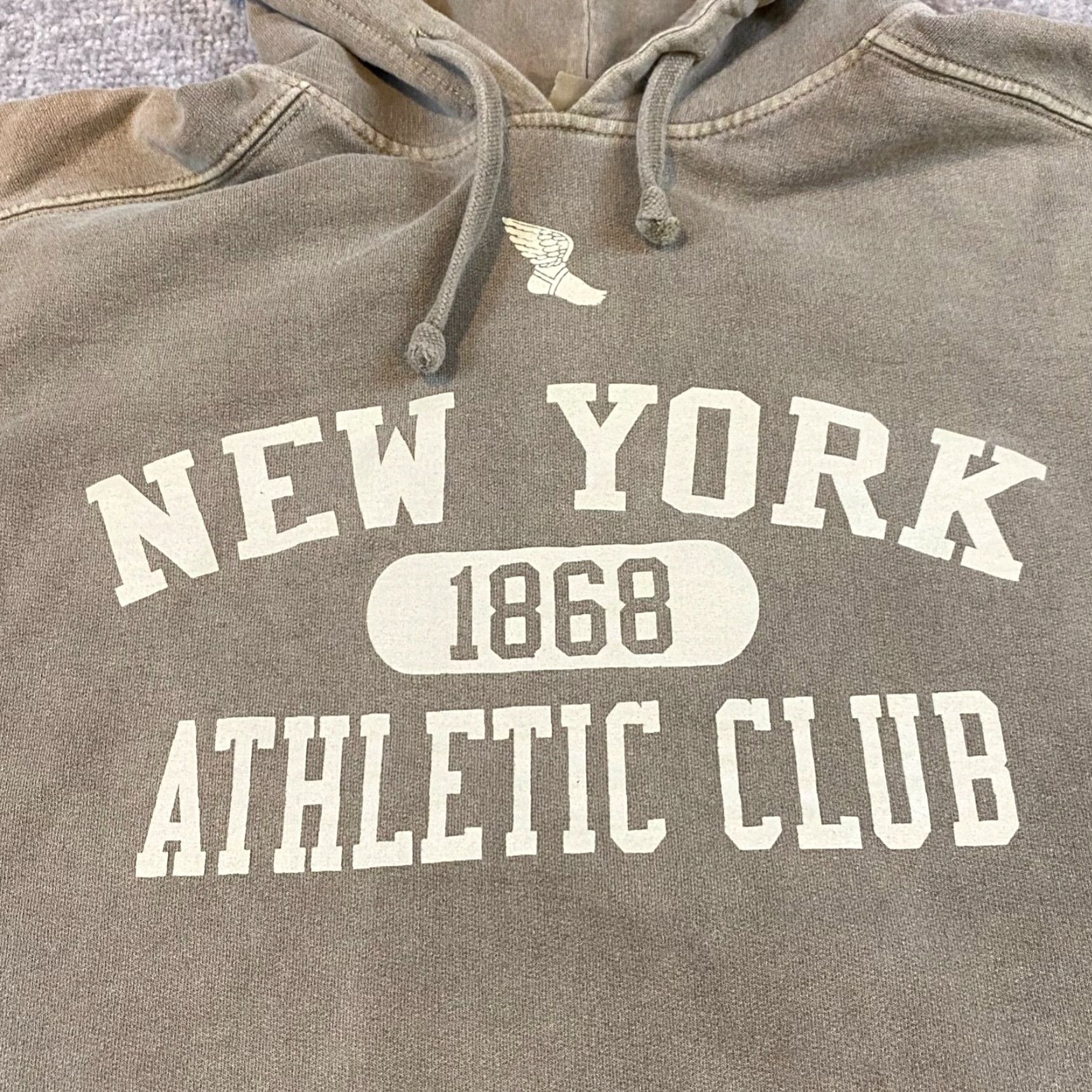 Champion Champion New York Athletic Club Hoodie Men Small Beige Brown 1868 NYAC Y2k READ* Size US S / EU 44-46 / 1 - 2 Thumbnail