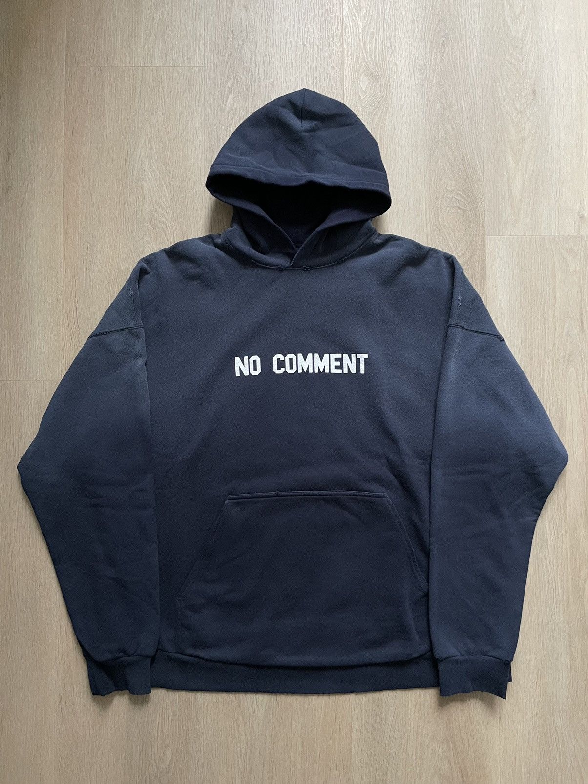 Balenciaga Spring 22 No Comment Wide Fit Hoodie | Grailed