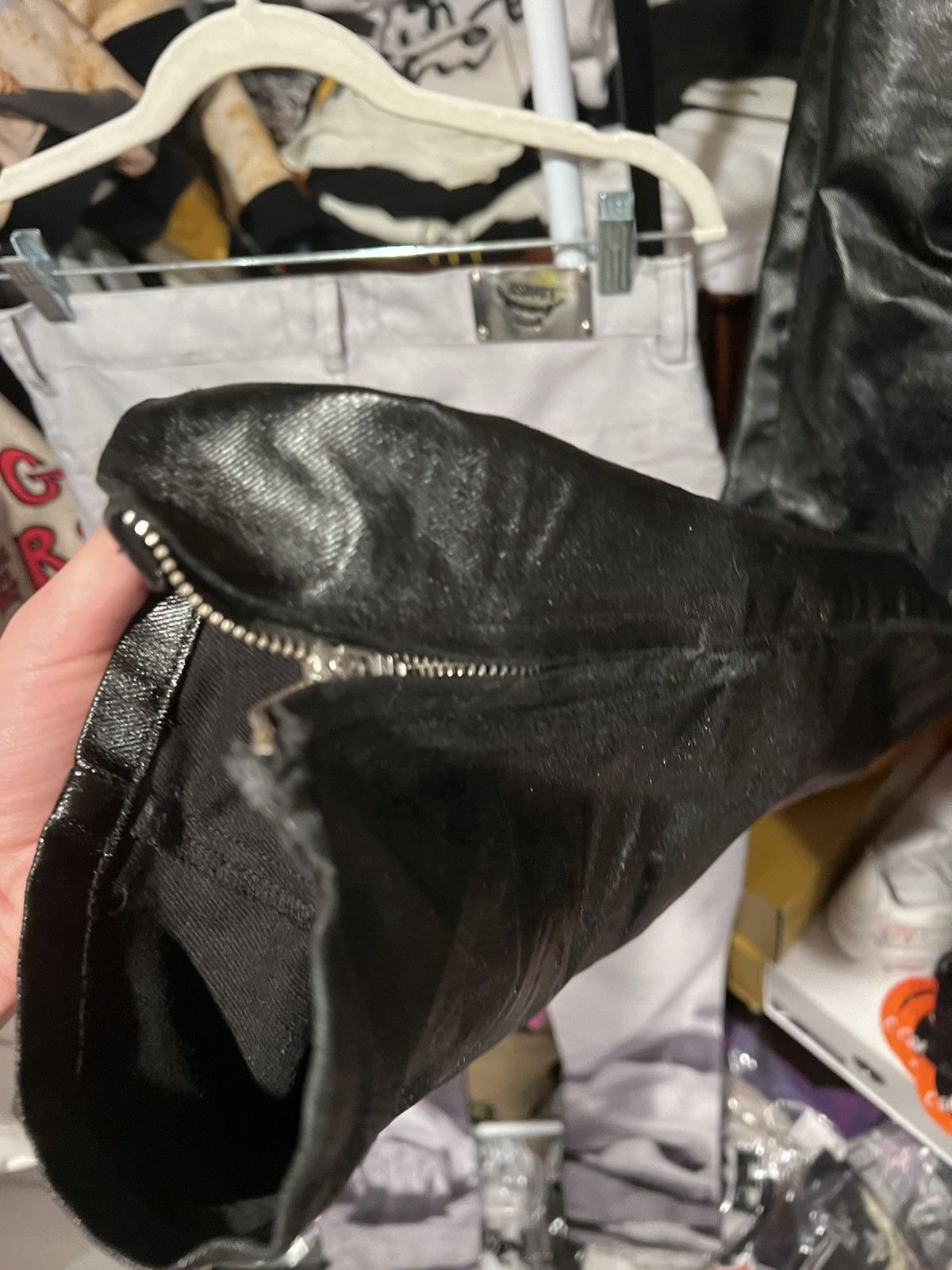 Designer × Osbbat Oil Wax Denim Pants | Osbatt | years of tears | BySlik Size US 32 / EU 48 - 9 Thumbnail