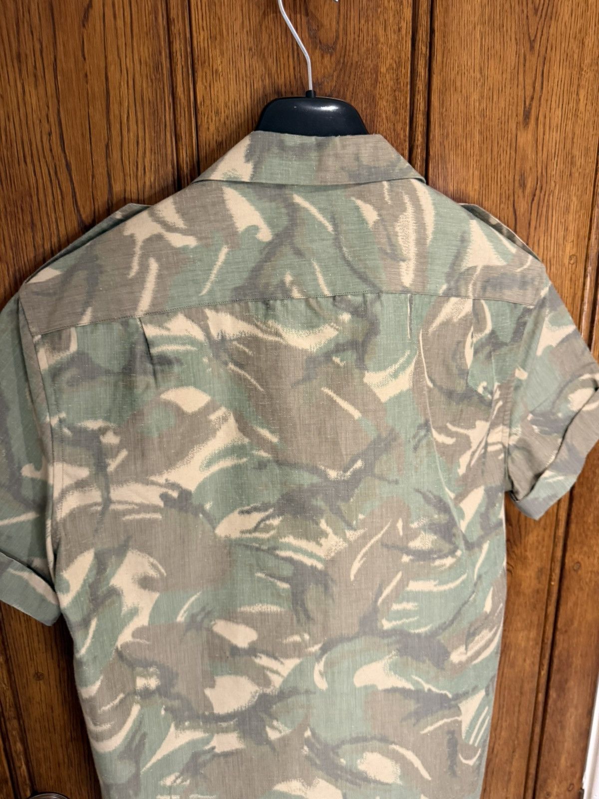 Saint Laurent Paris SS21 Saint Laurent camo short sleeve Hawaiian shirt 41 Size US L / EU 52-54 / 3 - 18 Thumbnail