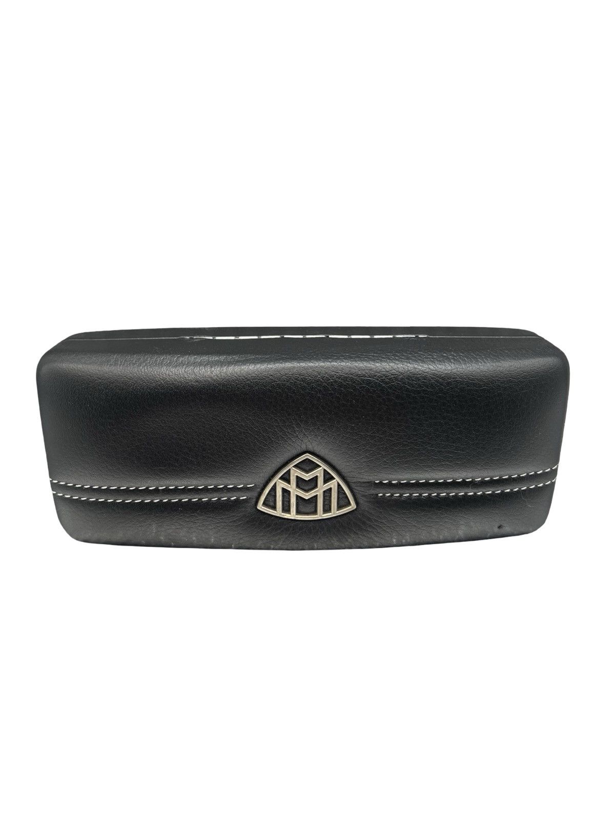 MAYBACH Eyewear Maybach Sunglasses Case – Black Leather w/ Silver Maybach Size ONE SIZE - 1 Thumbnail