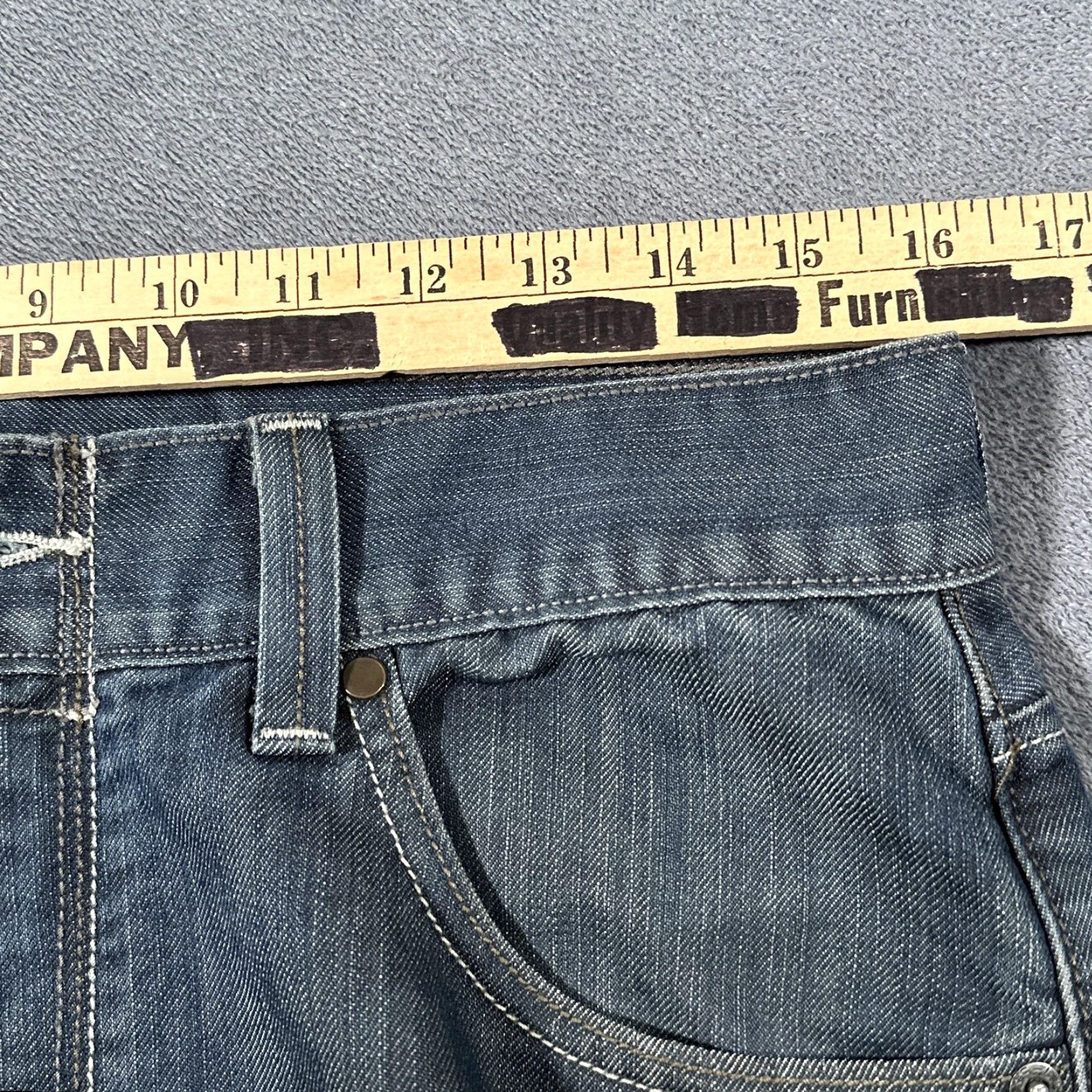 Levi's Levi's 514 Jeans Mens 32x29 Slim Straight Blue Denim Flap Back Pockets Zip Fly Button Zip Cambodia Levi's 500 Series 514 Model 32 Medium/Dark Blue Size US 32 / EU 48 - 7 Thumbnail