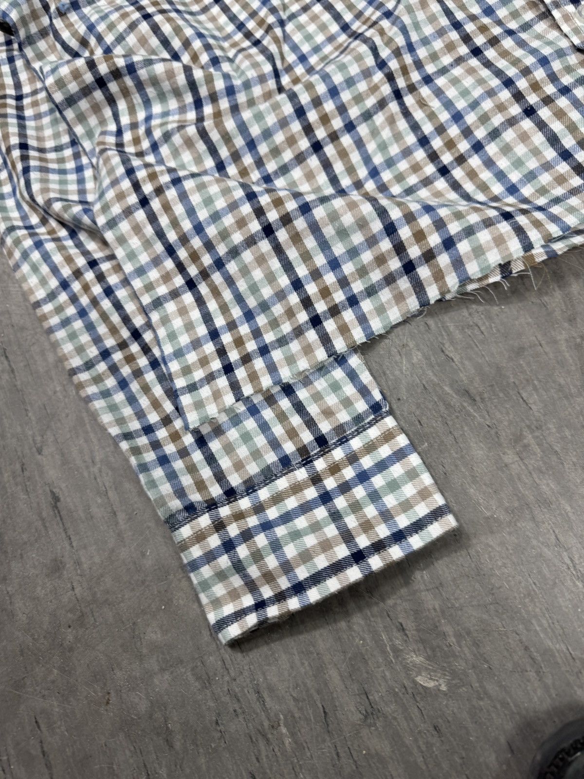 Other ᶠᵃⁿᶜʸᵍᵘʸBOXY Trashed Shirt Vintage Cropped Button Up 90s 80 Size US M / EU 48-50 / 2 - 2 Thumbnail