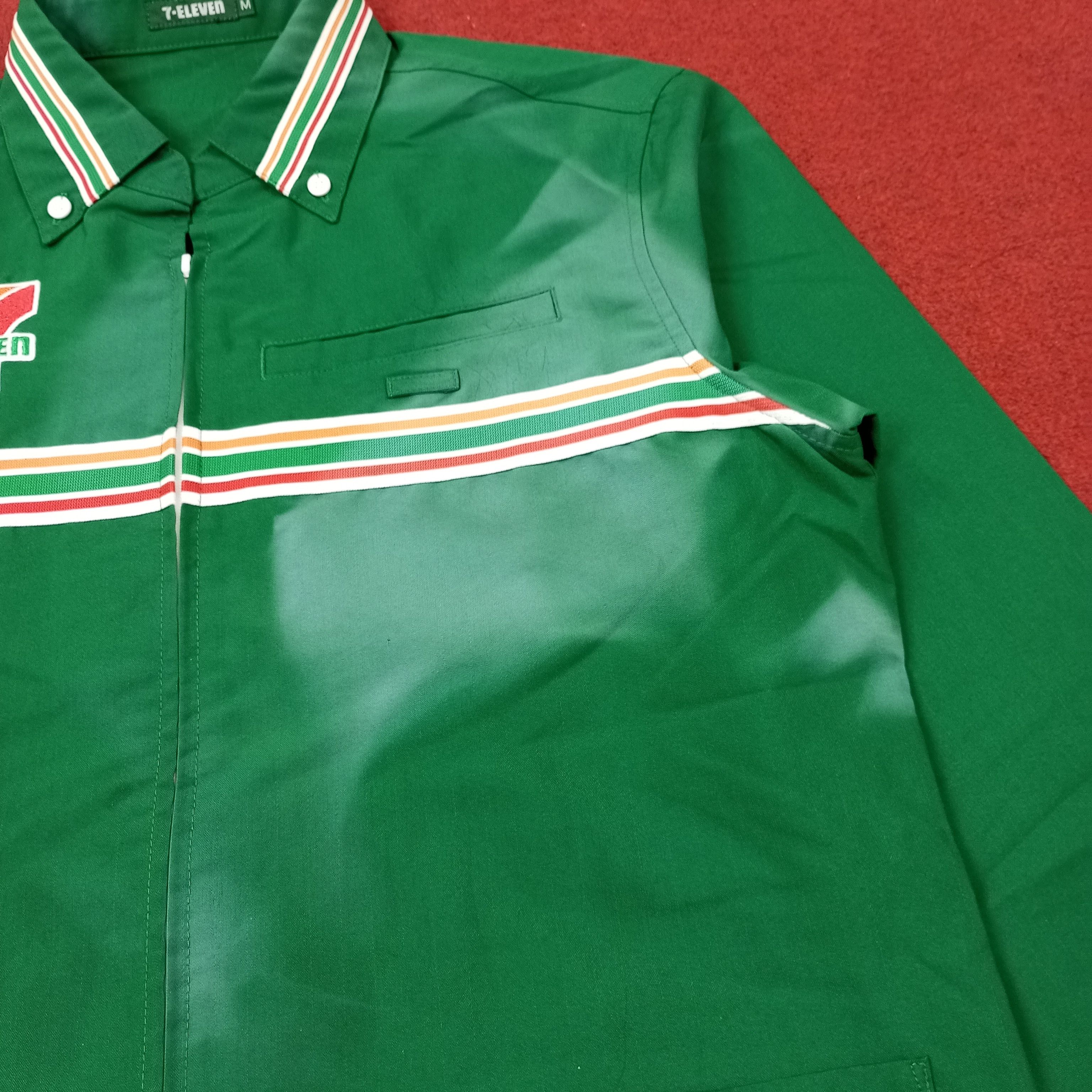 Vintage 7 Eleven Japanese Workers Uniform Jacket c239n22 Size US M / EU 48-50 / 2 - 3 Thumbnail