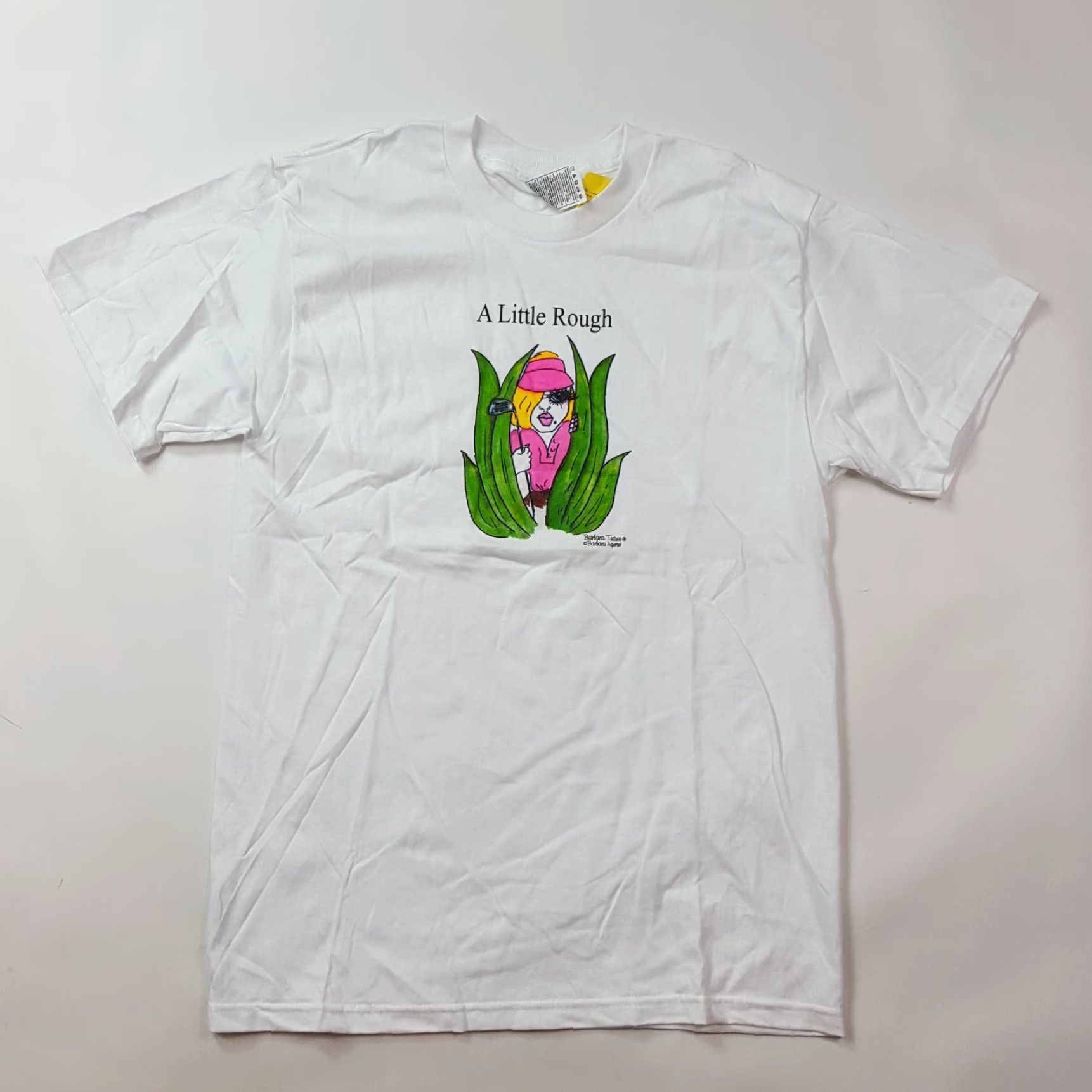 Fruit Of The Loom VINTAGE Fruit of the Loom T-Shirt Women's White Short Sleeve Crew Neck Size M 90s Golf Cartoon Retro Size M / US 6-8 / IT 42-44 - 2 Thumbnail