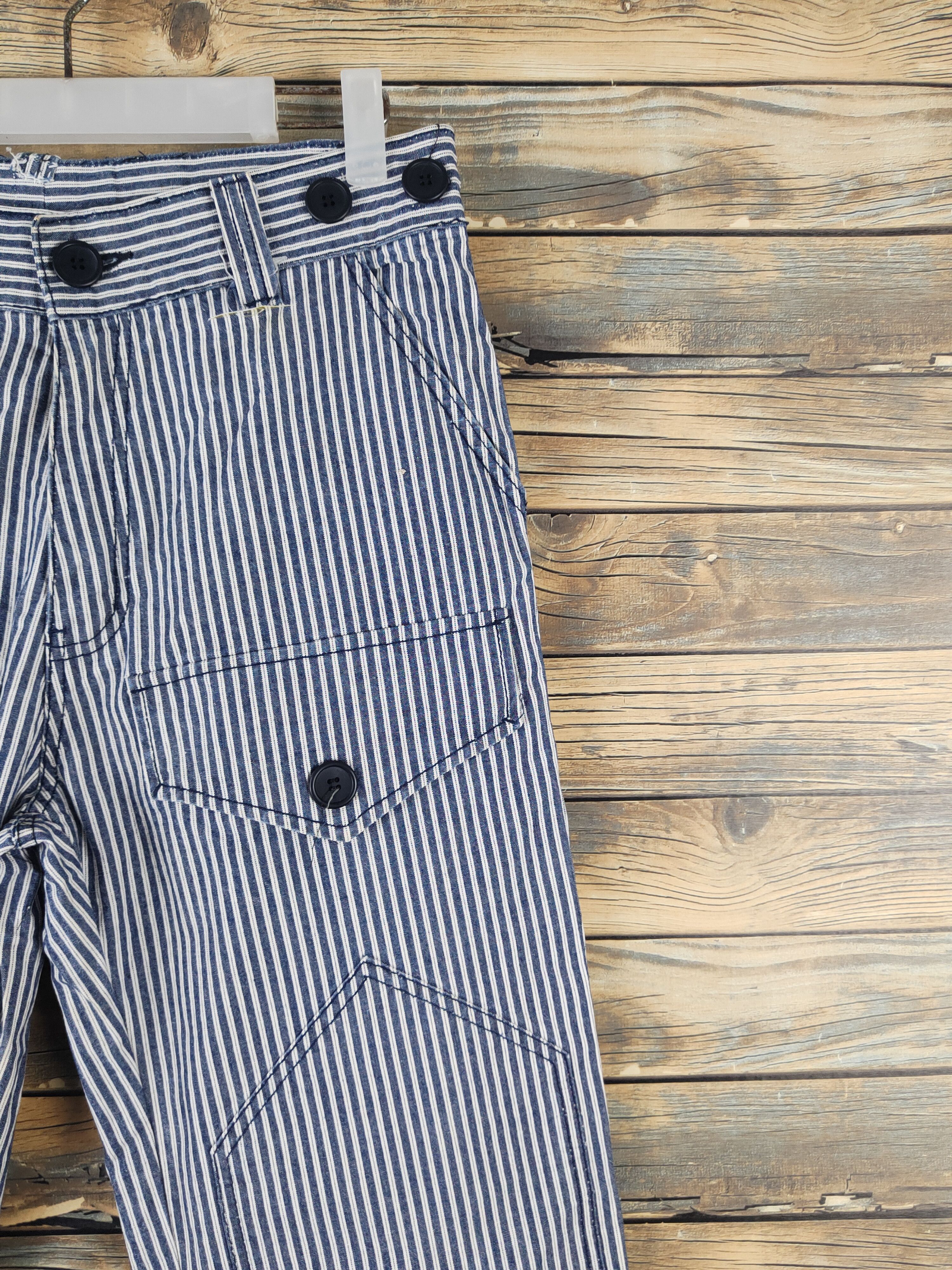 Japanese Brand DL Japanese Brand Blue White Multipocket Casual Pants #1360 Size US 30 / EU 46 - 5 Thumbnail