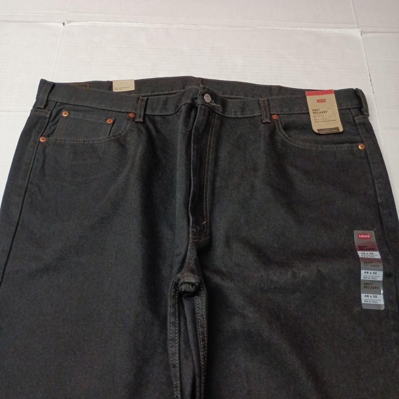 Levi's Levi's 550 Relaxed Jeans Men’s Size 48x32 Black Straight Leg Size US 44 / EU 60 - 4 Thumbnail
