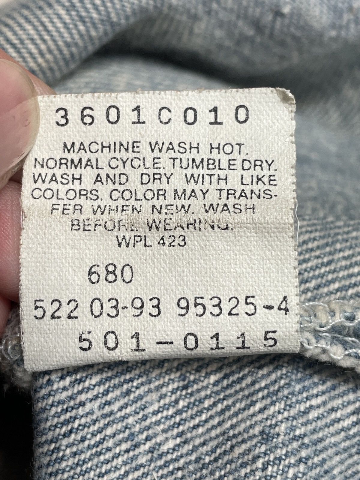 Levi's 38x32 Vintage Brand Levi’s 501 Distressed Jeans 1990s Size US 32 / EU 48 - 12 Thumbnail