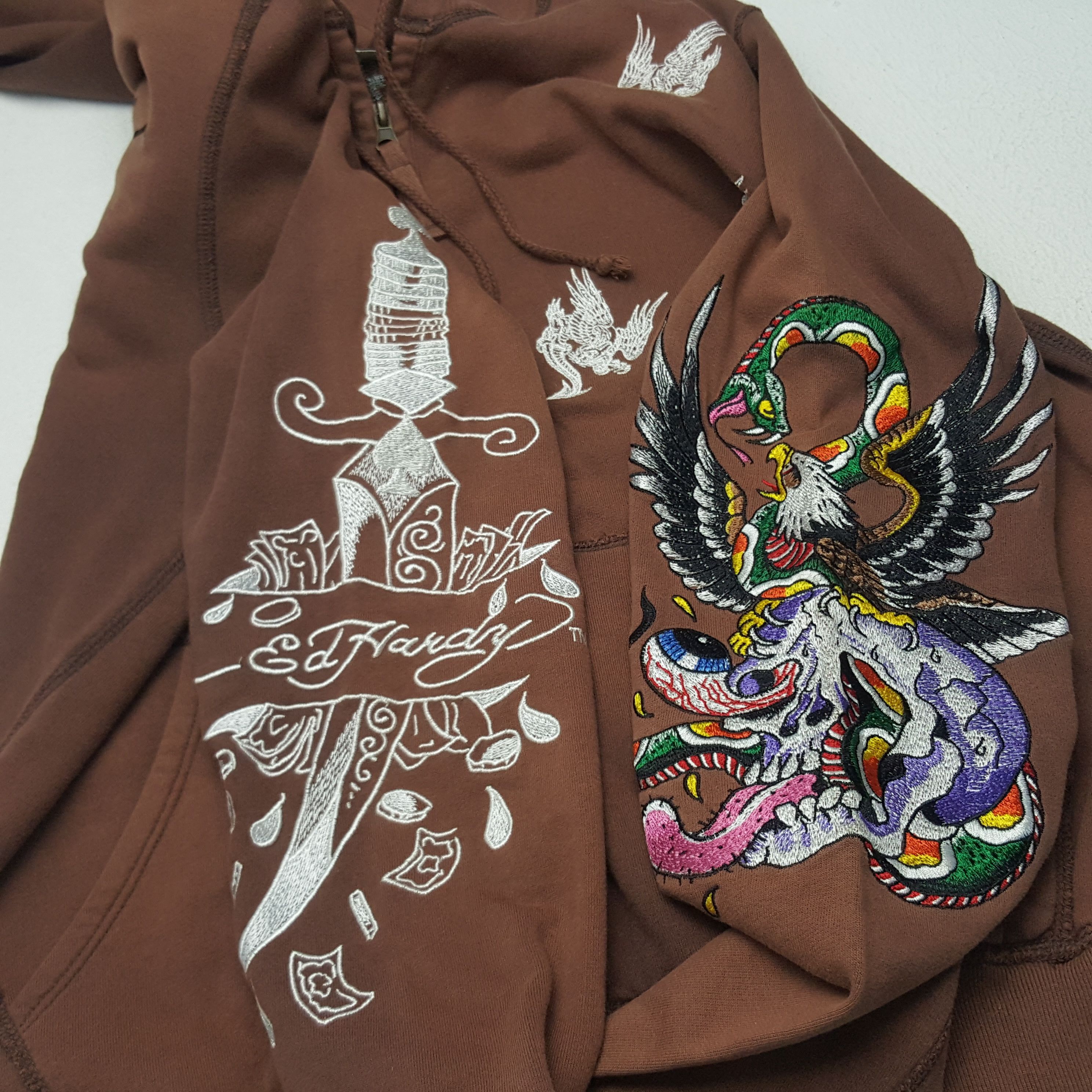 Christian Audigier Vintage Ed Hardy by Christian Audiger Designer Sweatshirt Size US L / EU 52-54 / 3 - 8 Thumbnail