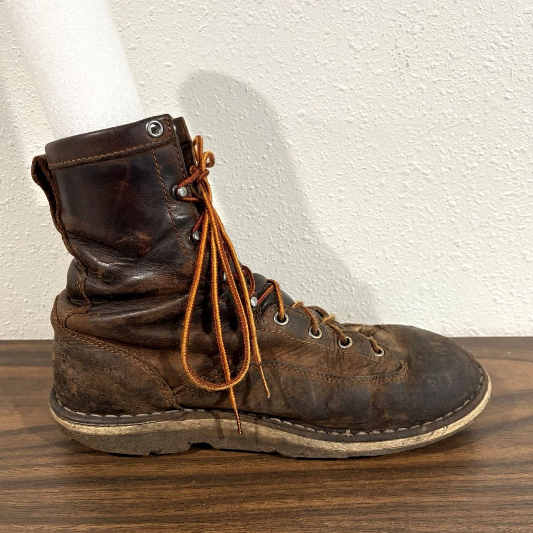 Danner Danner Bull Run 8" Soft Toe Boot Brown EE Mens Size 9.5 Leather Work & Safety Boots Walking Shoe Size US 9 / EU 42 - 4 Thumbnail