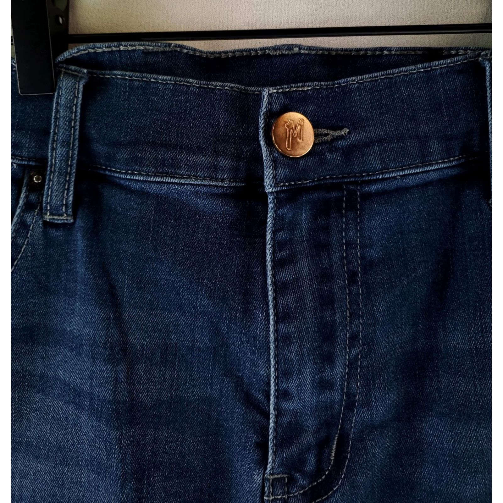 Vintage Mugsy Jeans Blue Straight Mens 35x32 Size US 35 - 2 Thumbnail