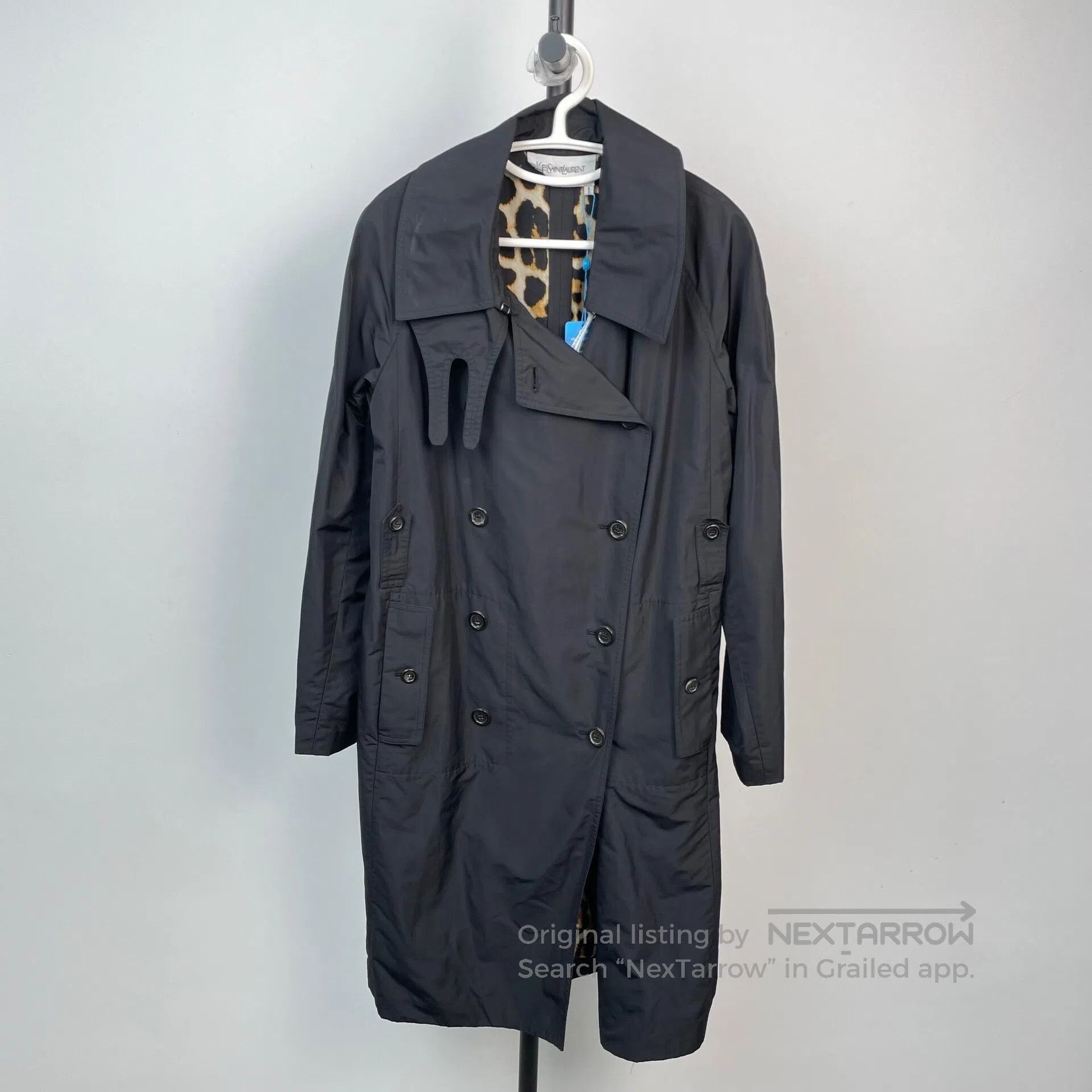Saint Laurent Paris Saint Laurent Paris Black Leopard Print Lined Double Breas Size US M / EU 48-50 / 2 - 1 Thumbnail