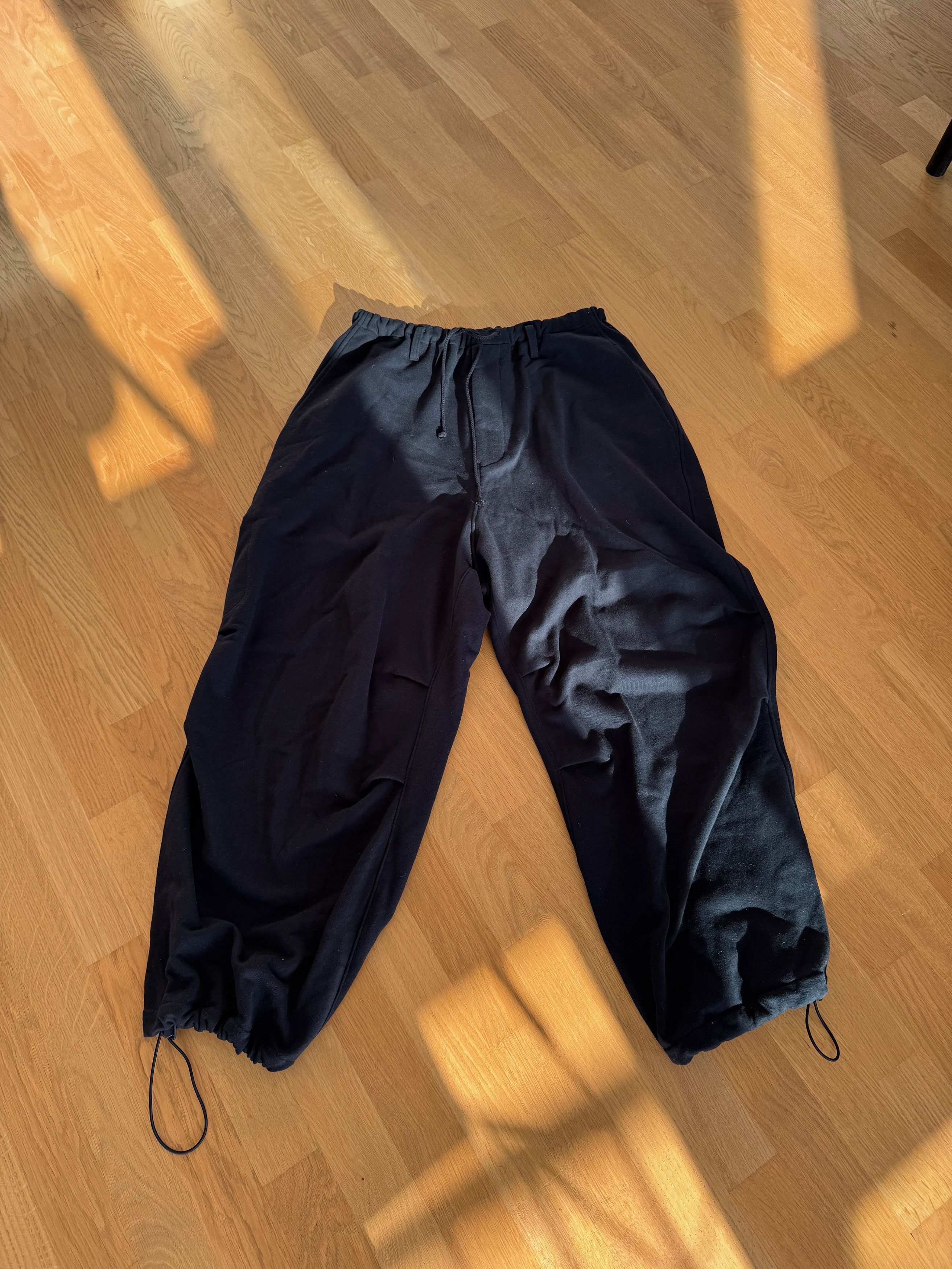 Yohji Yamamoto FRENCH TERRY TUCKED PANTS | Grailed