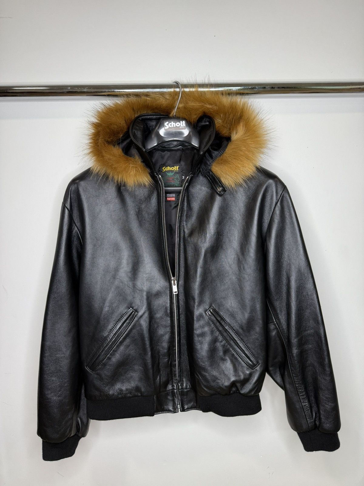 Supreme SUPREME SCHOTT LEATHER CAR COAT | Grailed