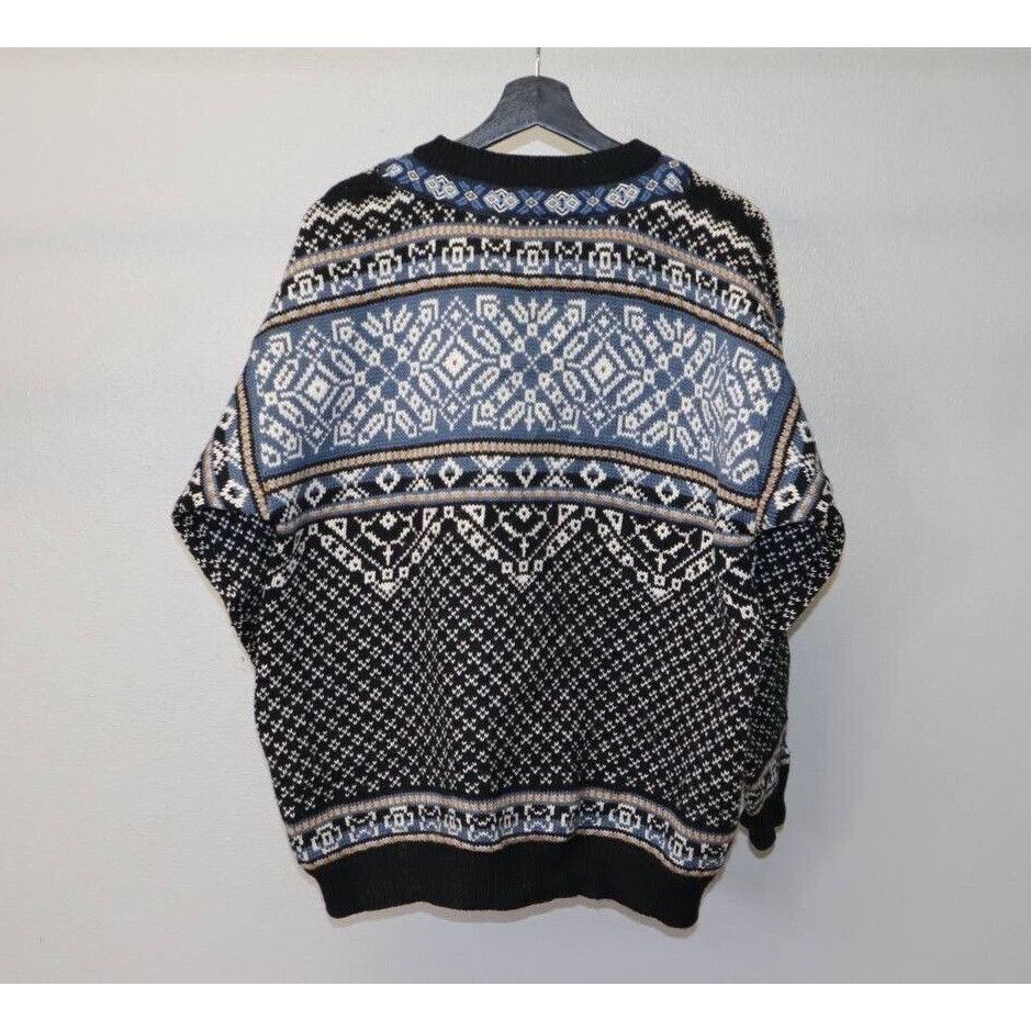 Vintage Vintage 70s Norwear Womens Geometric Long Sleeve 100% Wool M Size M / US 6-8 / IT 42-44 - 2 Thumbnail