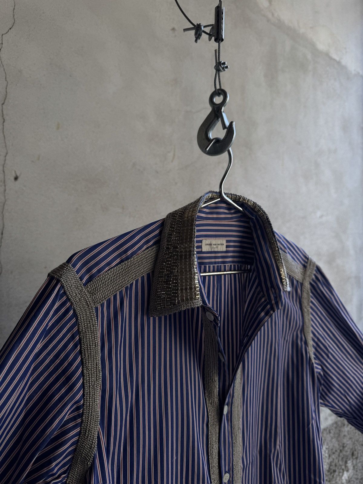 Dries Van Noten Dries Van Noten Embellished button up shirt Size US M / EU 48-50 / 2 - 4 Thumbnail