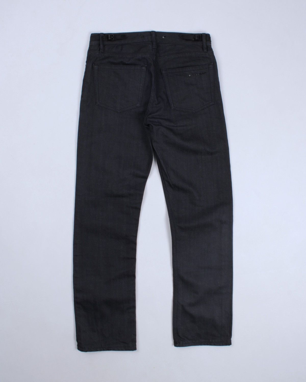 Burberry × Designer BURBERRY London Steadman Dark Blue Jeans Leather Metal Logo Size US 28 / EU 44 - 15 Thumbnail
