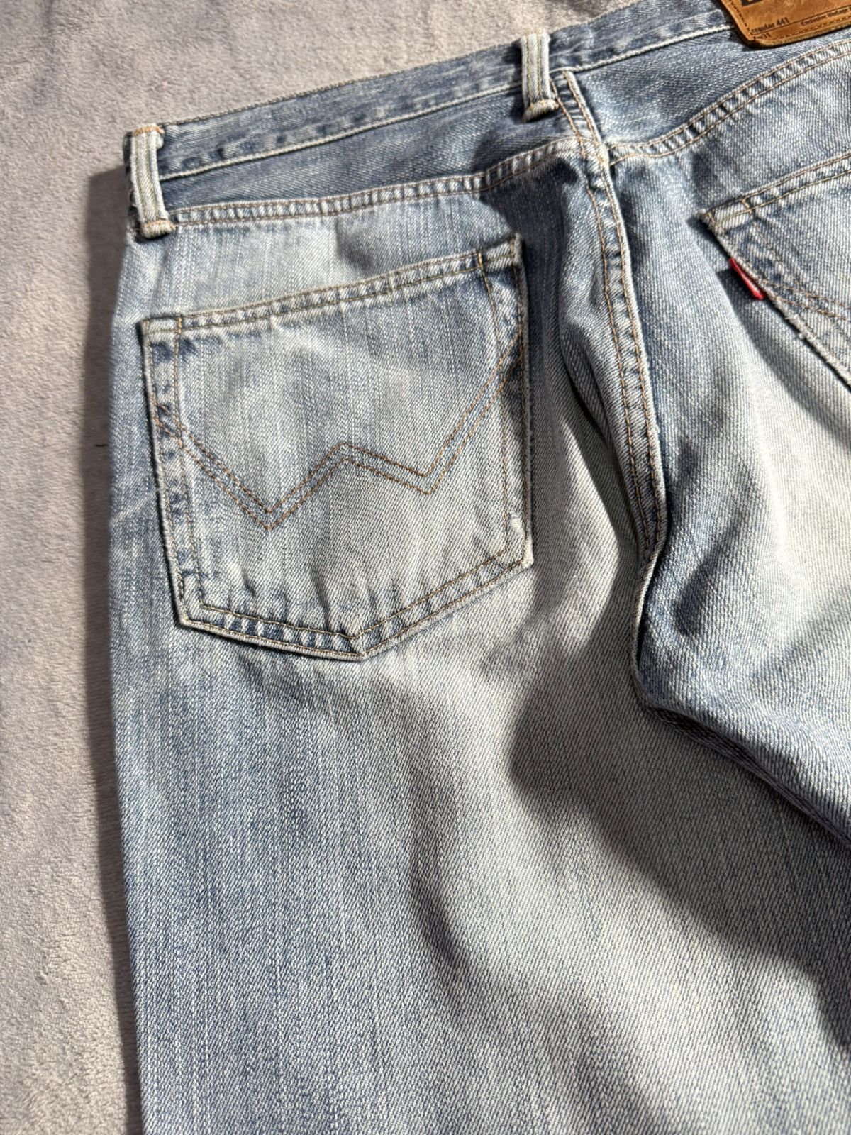 Edwin × Vintage Edwin XV441 Bootcut Flared Natural Distressed Jeans Size US 30 / EU 46 - 17 Thumbnail