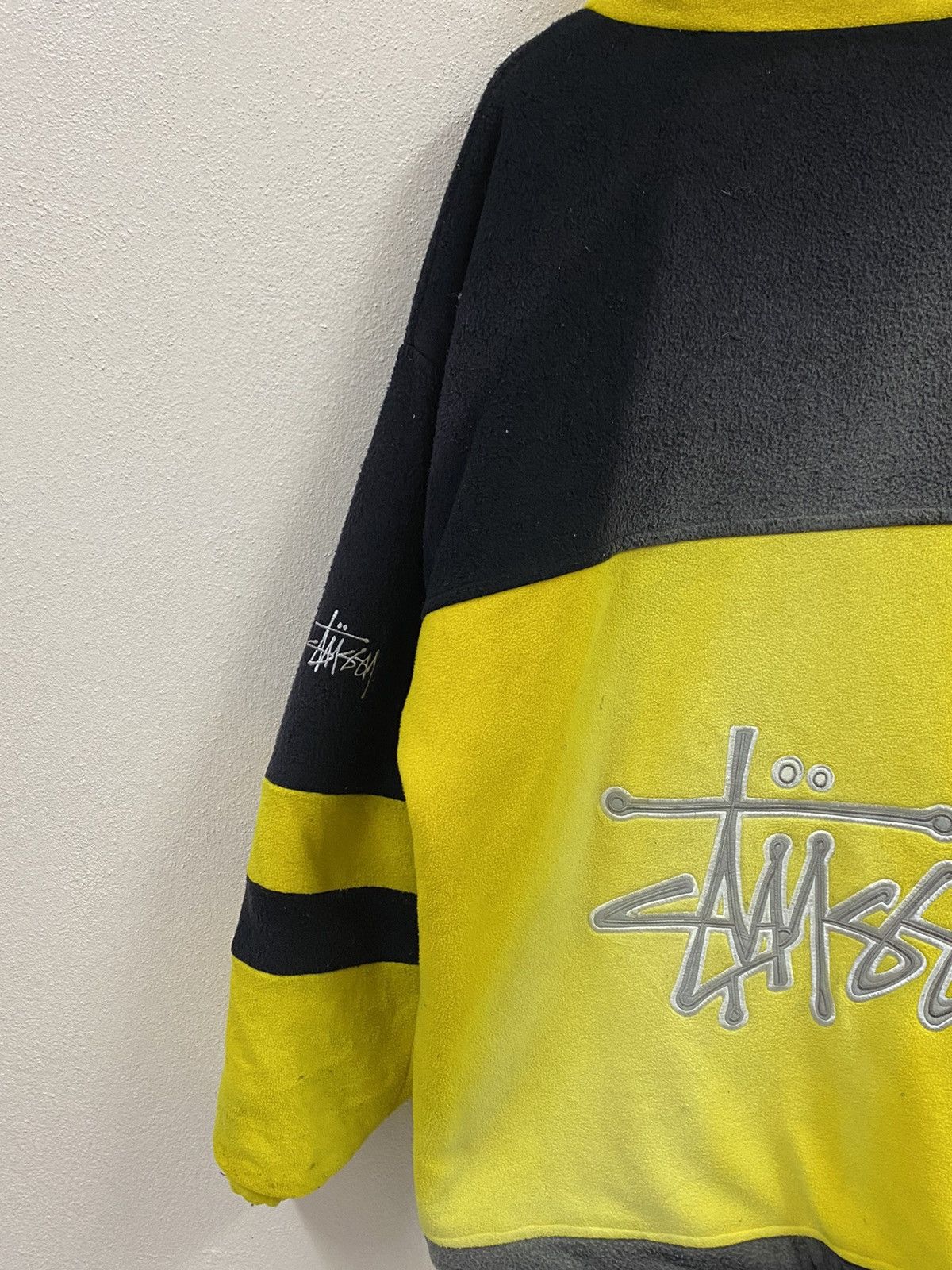 Stussy Vtg Stussy Fleece Jacket Big Logo Size US XL / EU 56 / 4 - 4 Thumbnail