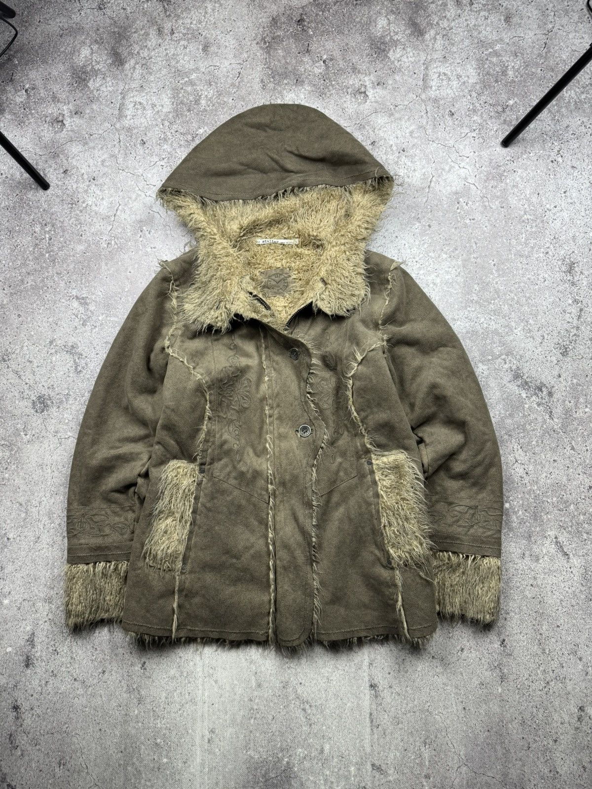 Japanese Brand Avant Garde vintage Fur Zip Hoodie Nile Atelier elf style Size US S / EU 44-46 / 1 - 1 Thumbnail