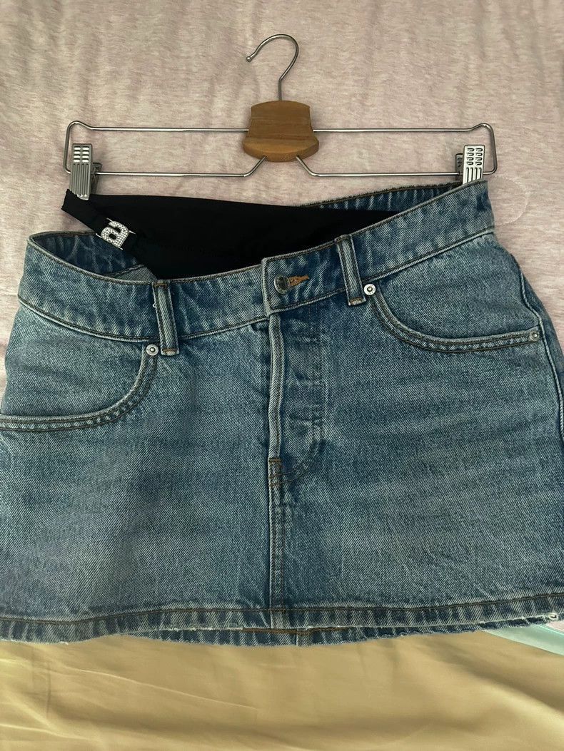 Alexander Wang Alexander Wang Denim Mini Skirt- Size 26" / US 2 / IT 38 - 2 Thumbnail
