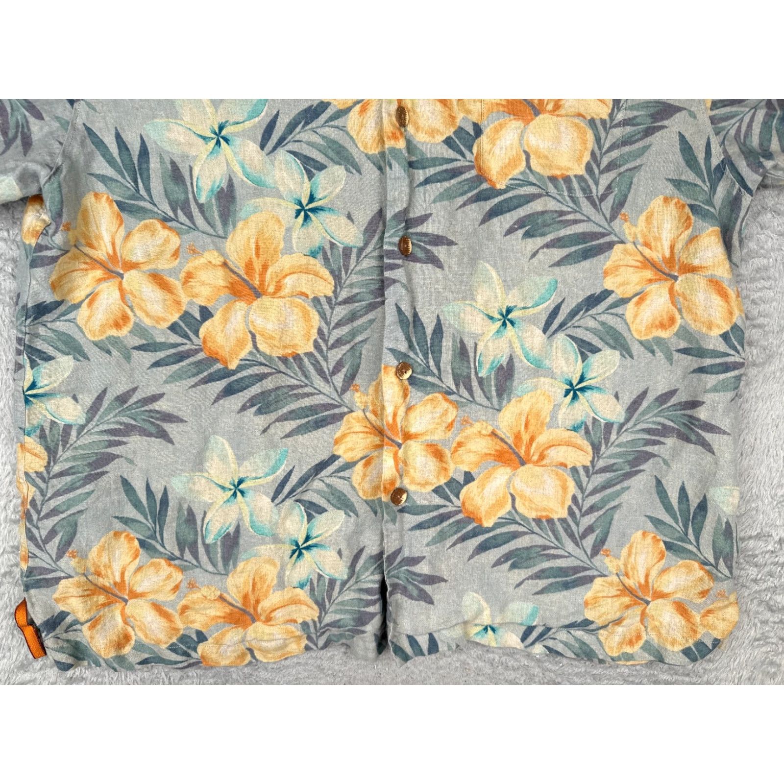 Tommy Bahama Tommy Bahama Shirt Men 2XL Blue Floral Linen Button-Up Hawaiian Aloha Beach Vacation Resort Shirt Mens Size US XXL / EU 58 / 5 - 5 Thumbnail