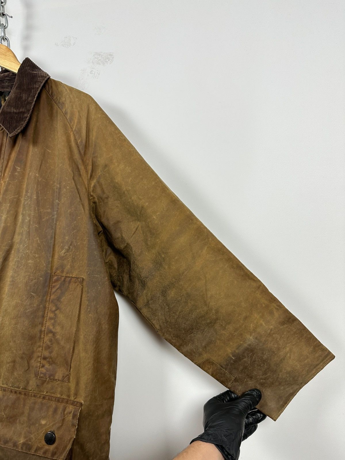 Barbour Vintage Barbour Beaufort Olive Brown Waxed Coat Jacket Size US XXL / EU 58 / 5 - 14 Thumbnail