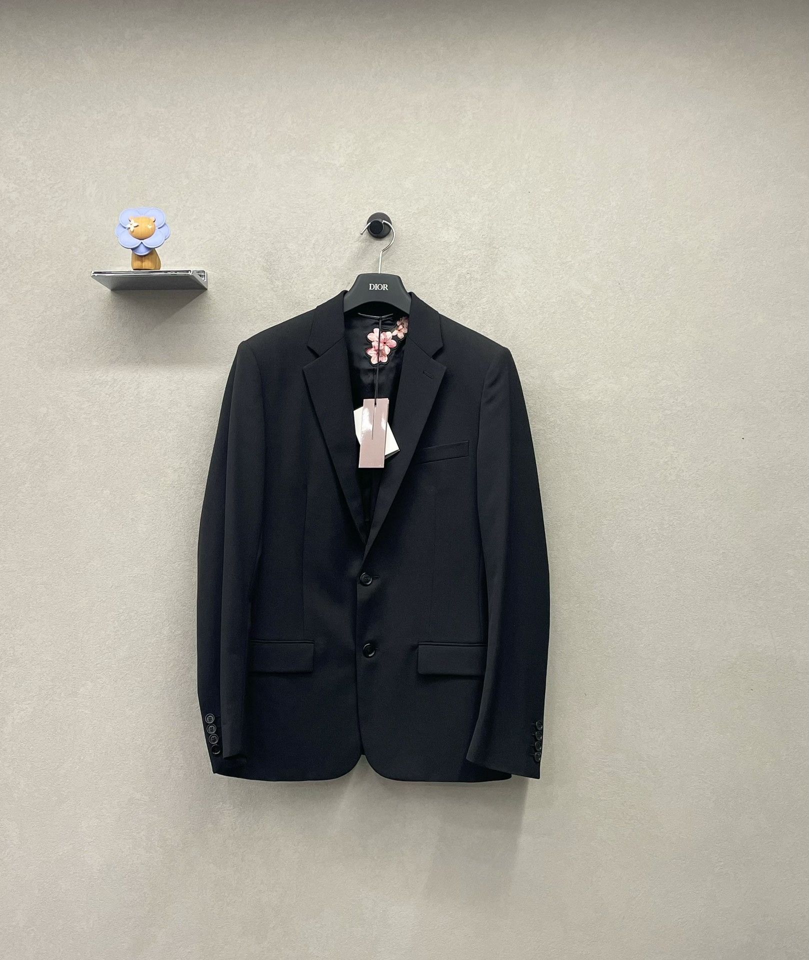 Dior Dior Black Embroidered Suit Jacket Size US S / EU 44-46 / 1 - 1 Thumbnail