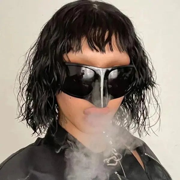 VIBE Oversized Bird Nose Masked Sunglasses Size ONE SIZE - 3 Thumbnail