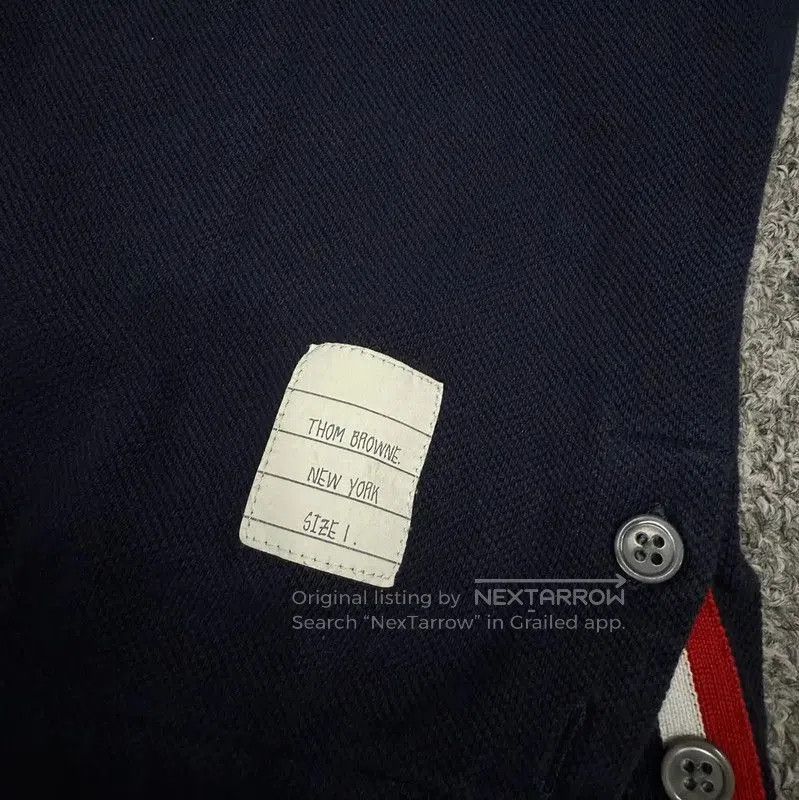 Thom Browne Thom Browne Navy Blue Cotton Men's T-Shirt . Size US S / EU 44-46 / 1 - 3 Thumbnail