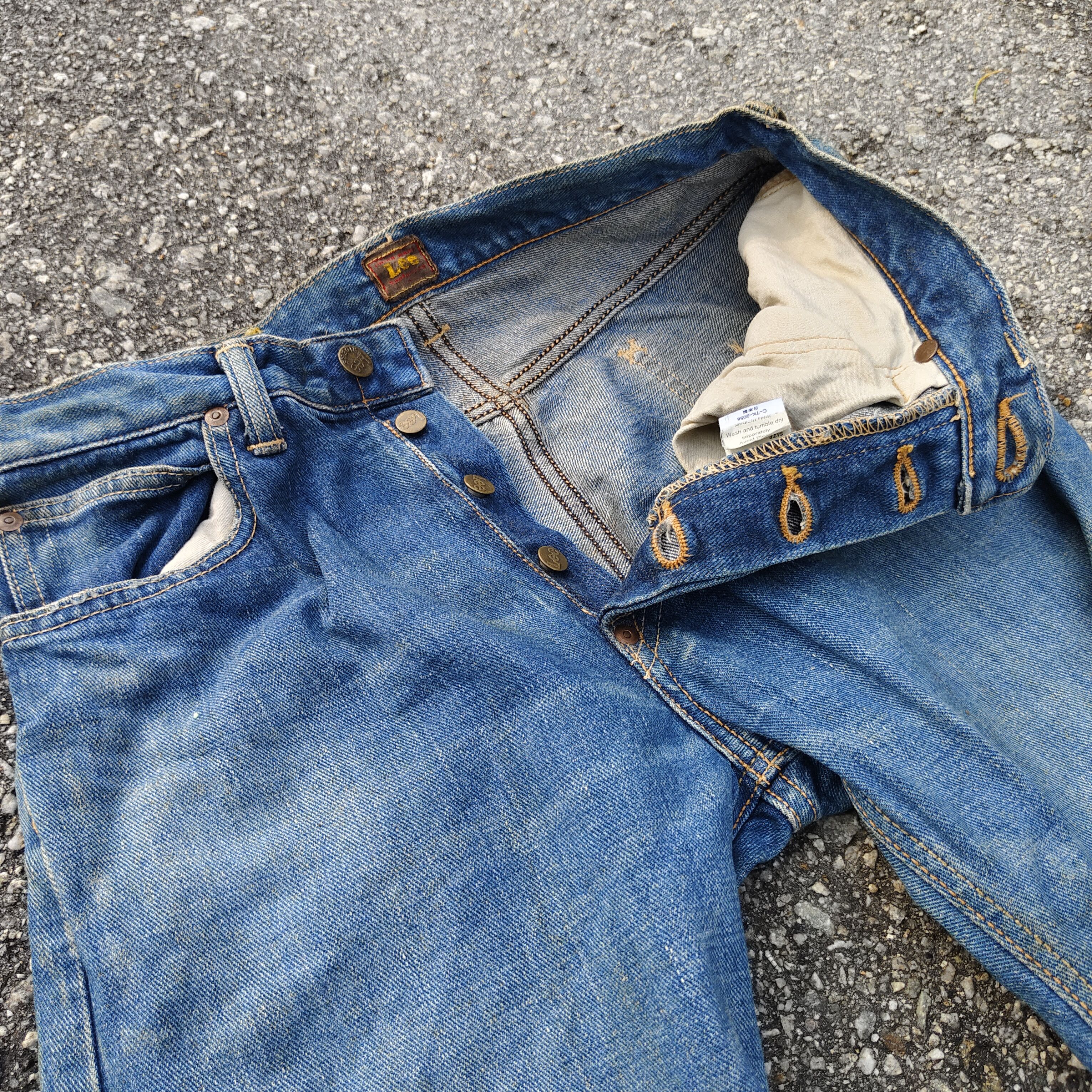 Lee Vintage 90s Lee Center Tag Selvedge Jean Size US 28 / EU 44 - 12 Thumbnail