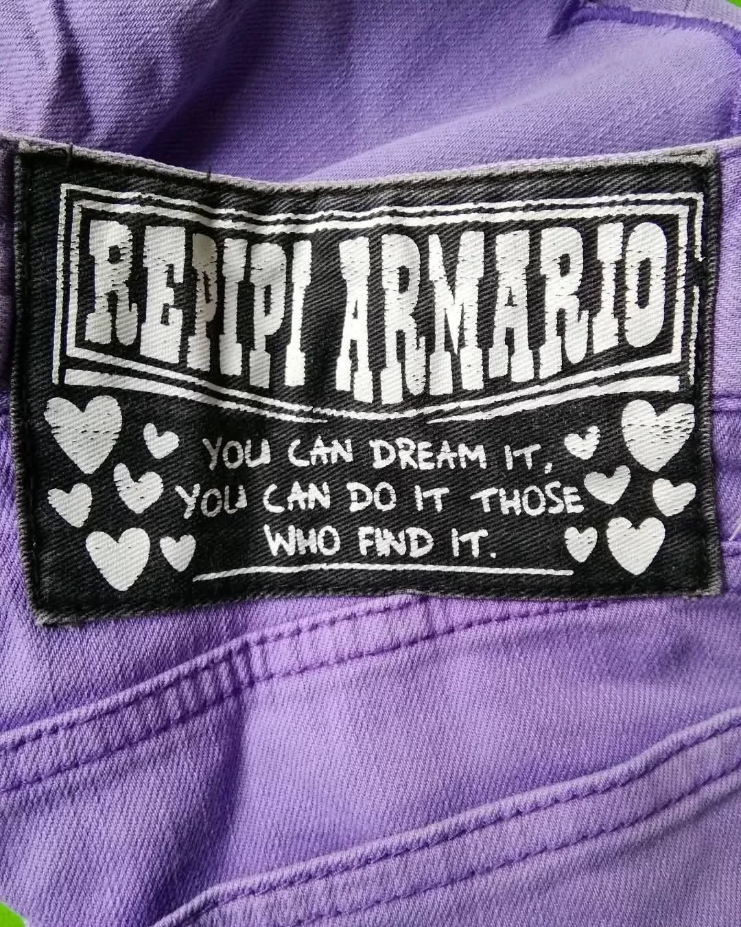 Angel Blue × Japanese Brand Repipi Armario Purple Cute Cut Casual Hot Pants Size 28" / US 6 / IT 42 - 6 Thumbnail