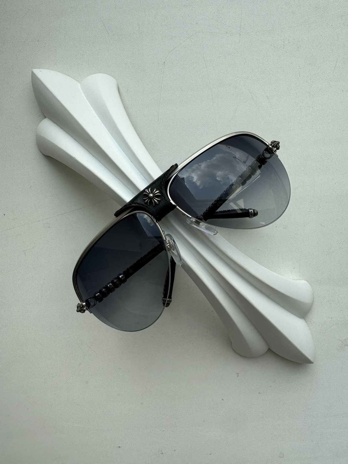 Chrome Hearts Chrome Hearts Balls Black Silver Sunglasses Size ONE SIZE - 1 Thumbnail