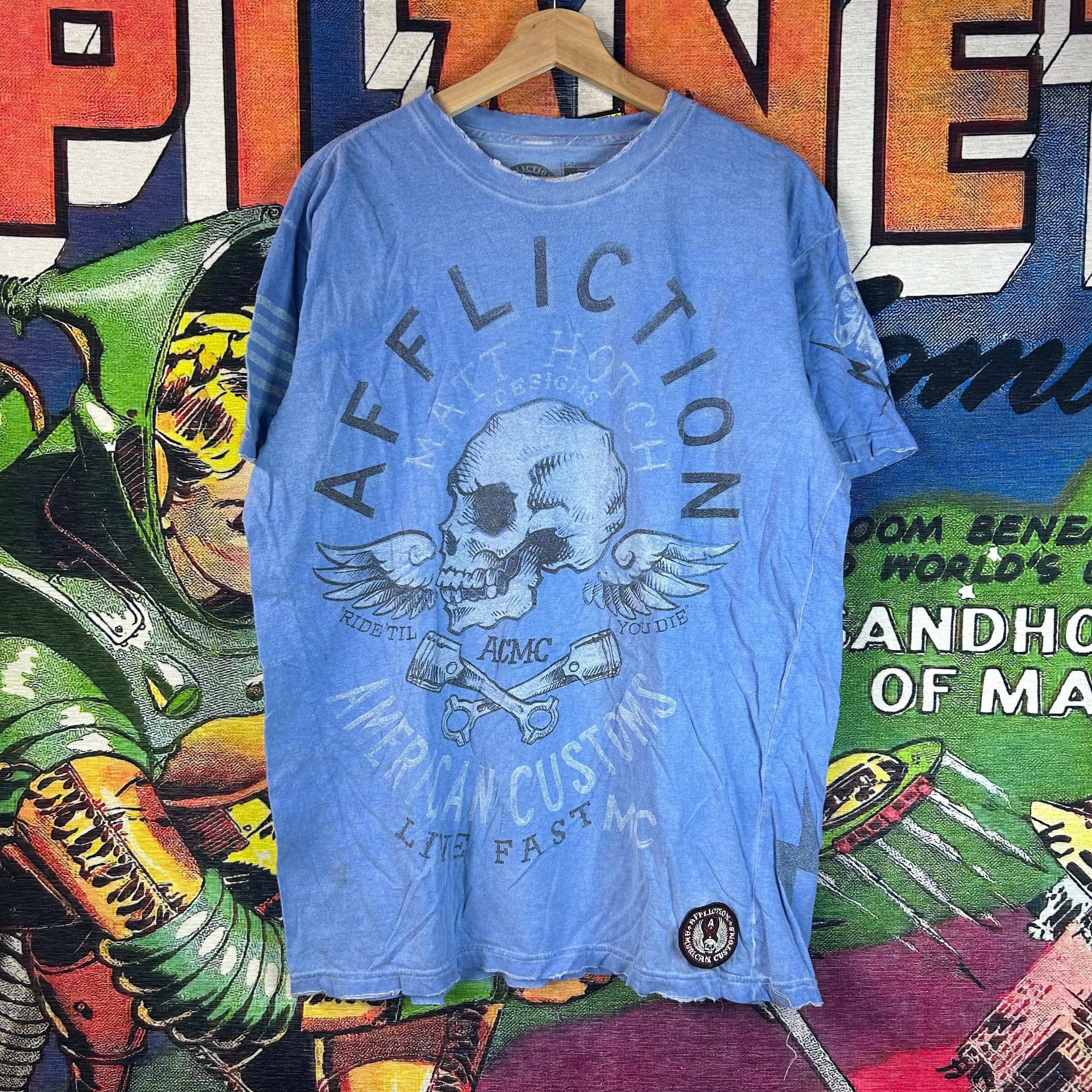 Affliction Affliction Skull Wings Tee Size XL Size US XL / EU 56 / 4 - 1 Thumbnail
