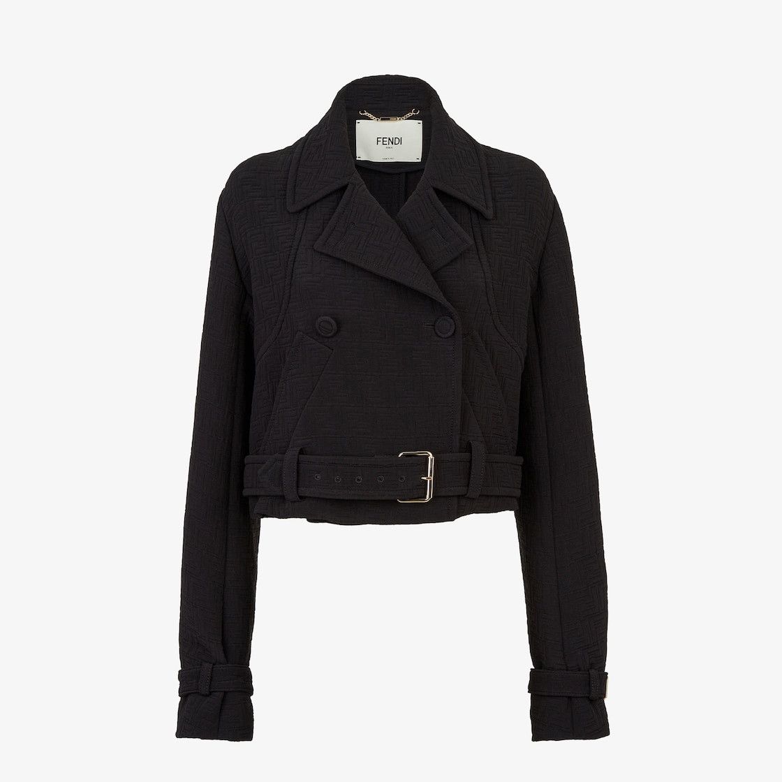 Fendi o1w1db10425 Blouson Jacket in Black Size S / US 4 / IT 40 - 1 Thumbnail