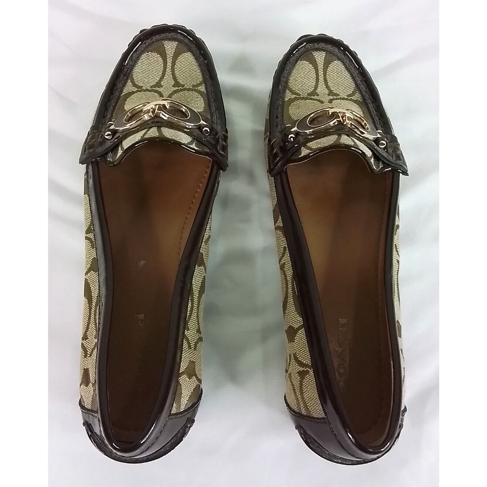 Coach Coach Loafers Women's Size 6.5 B Fortunata Signature Brown Size US 6.5 / IT 36.5 - 3 Thumbnail