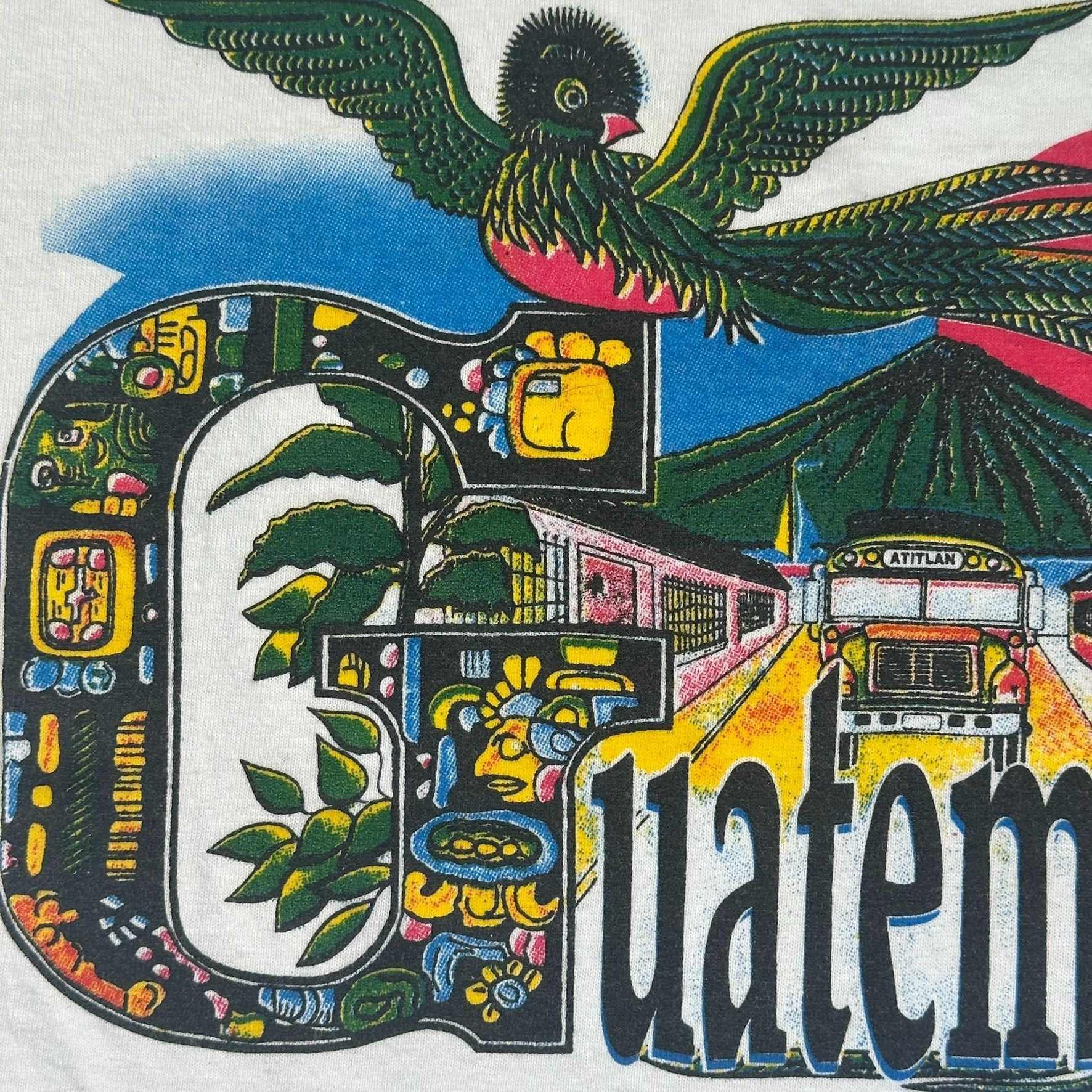 Vintage Vintage 90s Guatemala Tropical Bird T-Shirt Gorpcore Nature Size US L / EU 52-54 / 3 - 3 Thumbnail