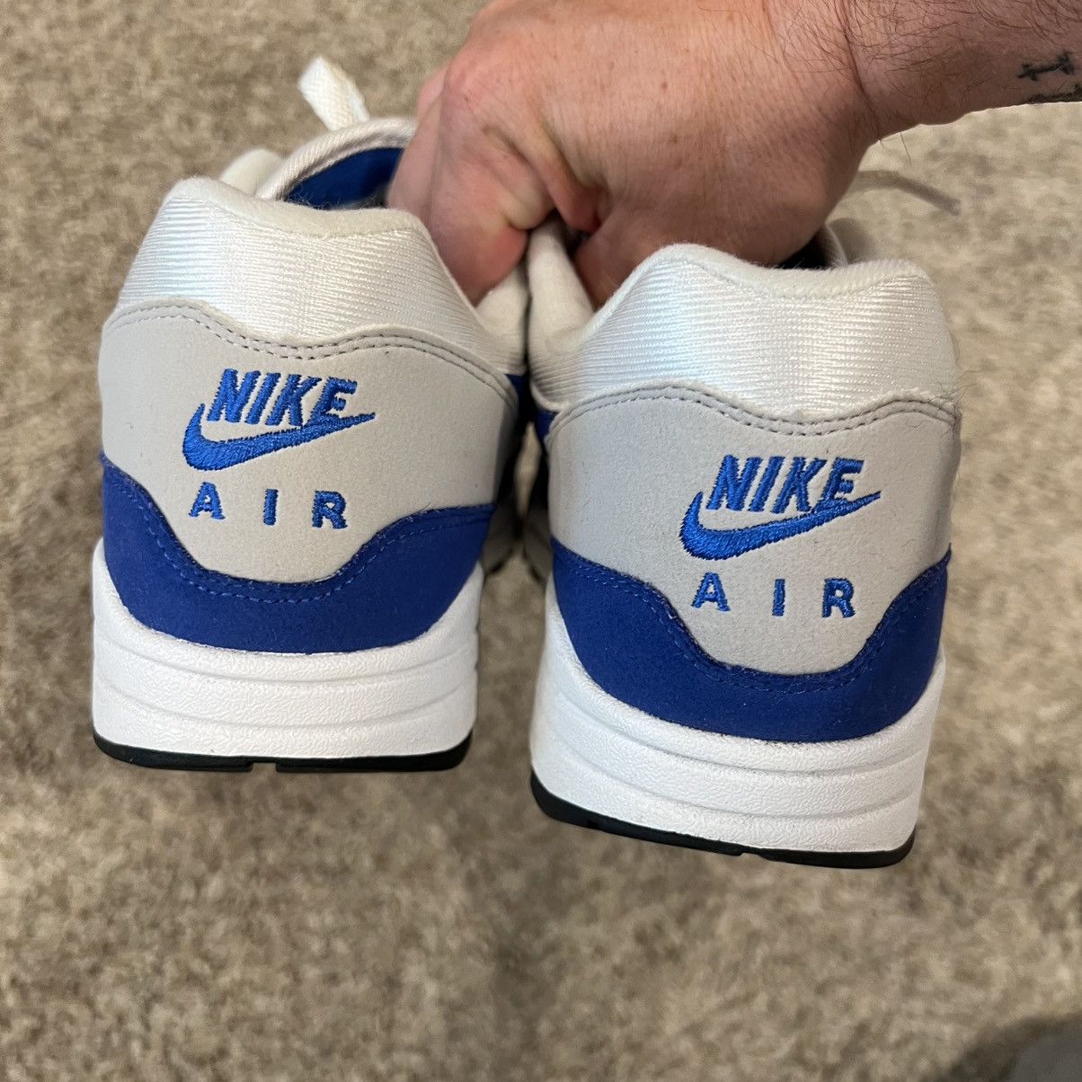 Nike Nike Air Max 1 Anniversary Royal 908375-102 Size US 8 / EU 41 - 7 Thumbnail