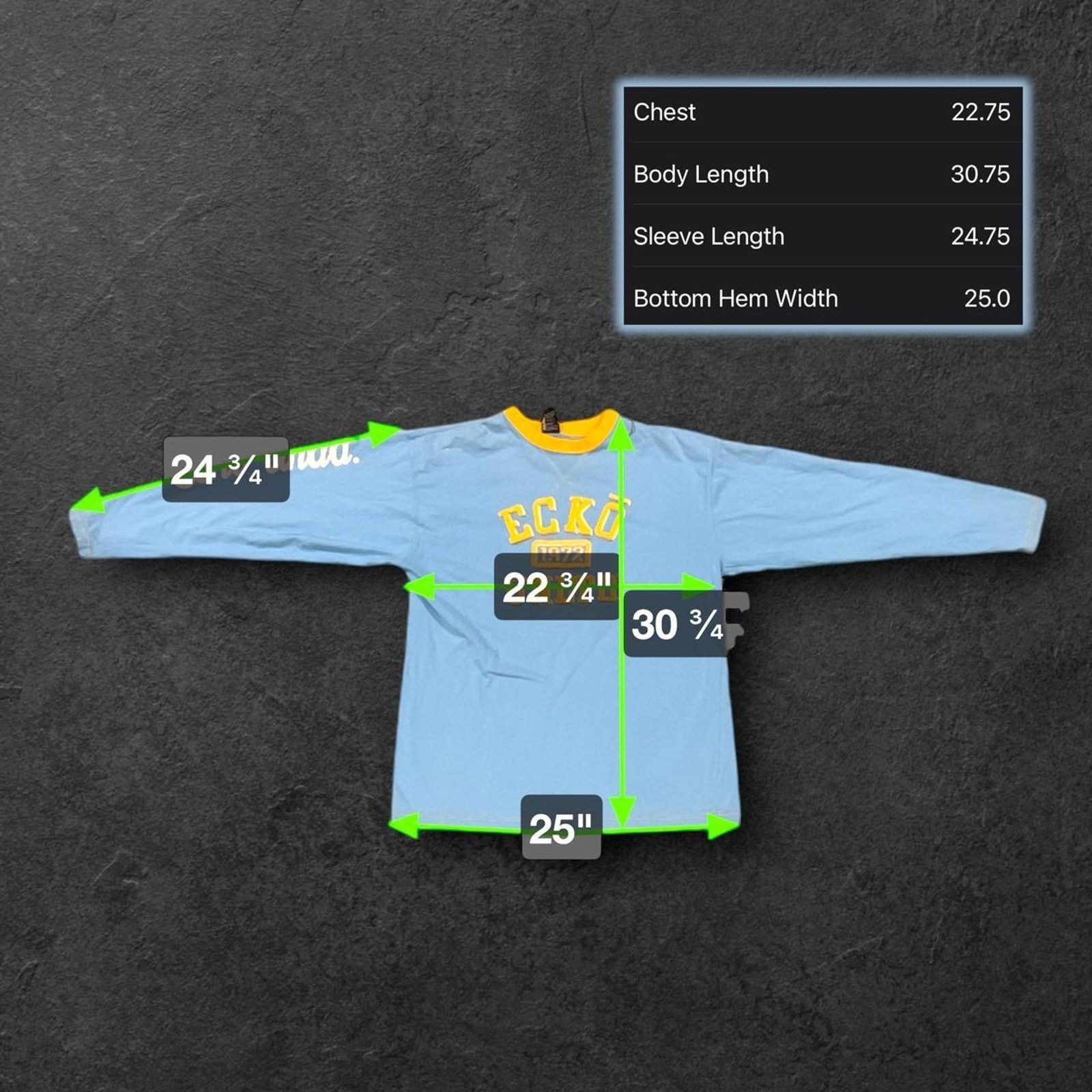 Ecko Unltd. Eckō Unltd. (Unlimited) Big Logo Y2K Blue Long Sleeve Shirt Size US L / EU 52-54 / 3 - 6 Thumbnail