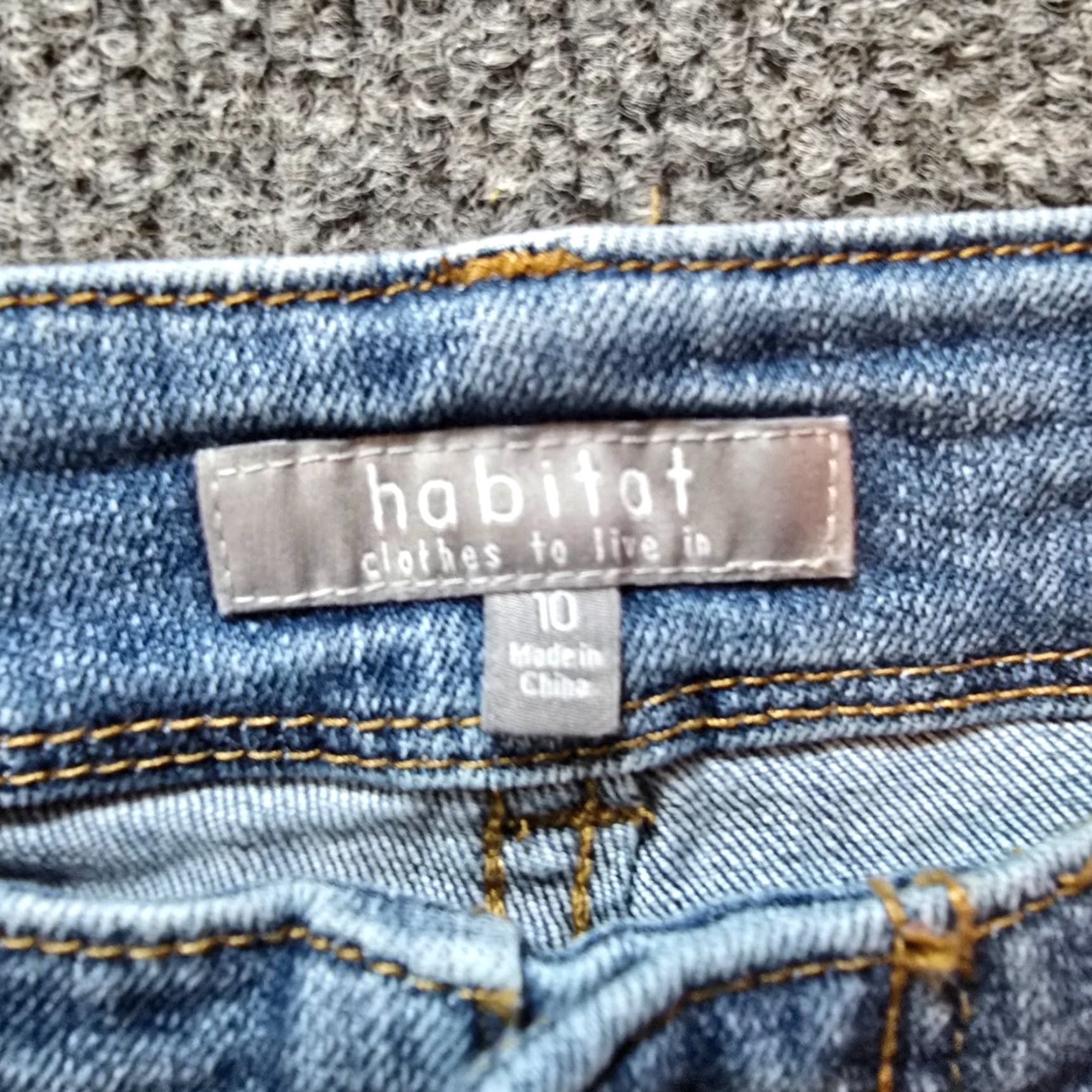 Habitat Habitat Jeans Womens Size 10 Blue Straight Boot Cut Stretch Casual Capsule Basic Jeans Size 32" / US 10 / IT 46 - 4 Thumbnail