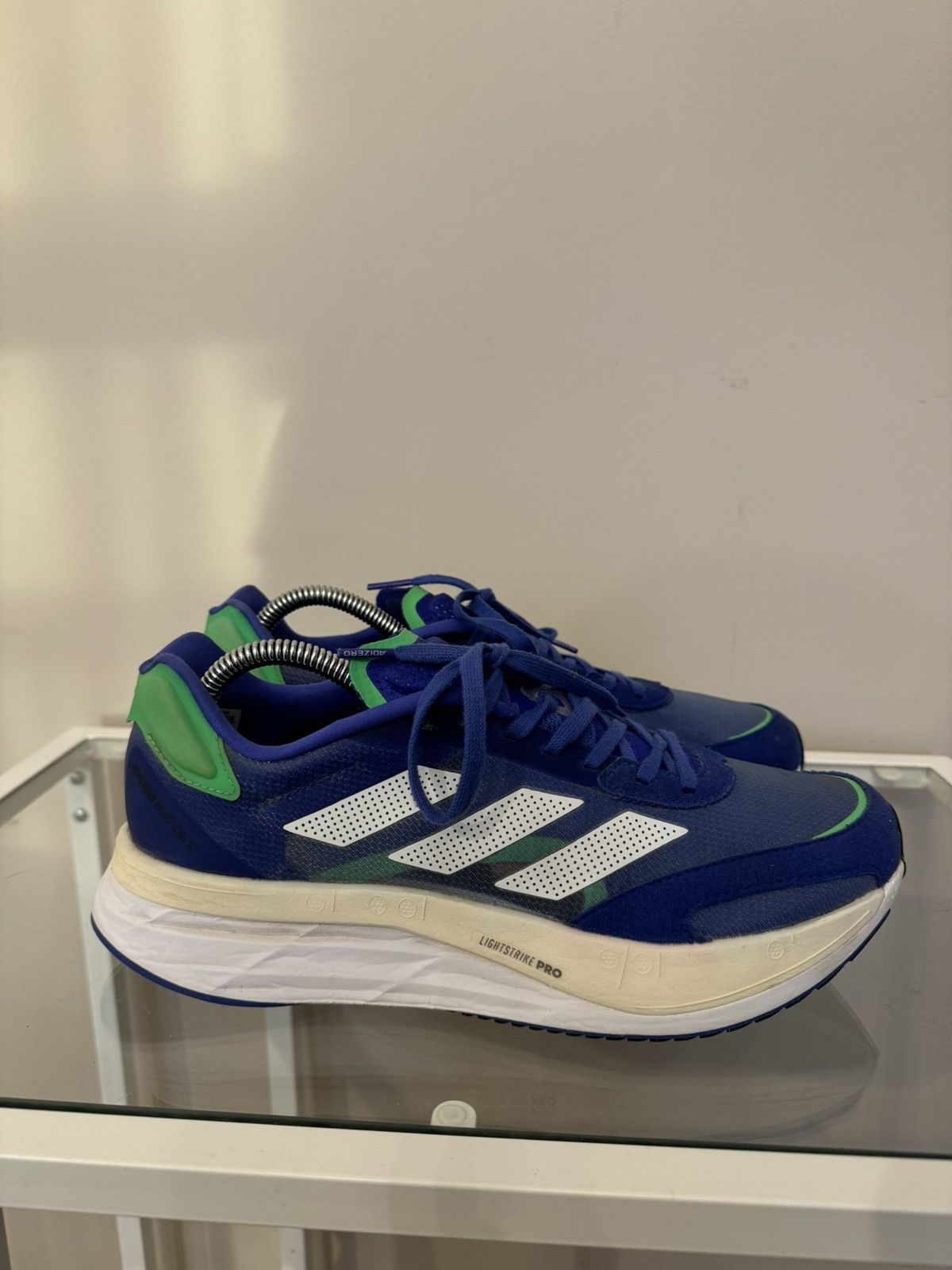 Adidas × Vintage adidas Adizero Boston 10 Sonic Ink Screaming Green FZ2498 Size US 9 / EU 42 - 1 Thumbnail