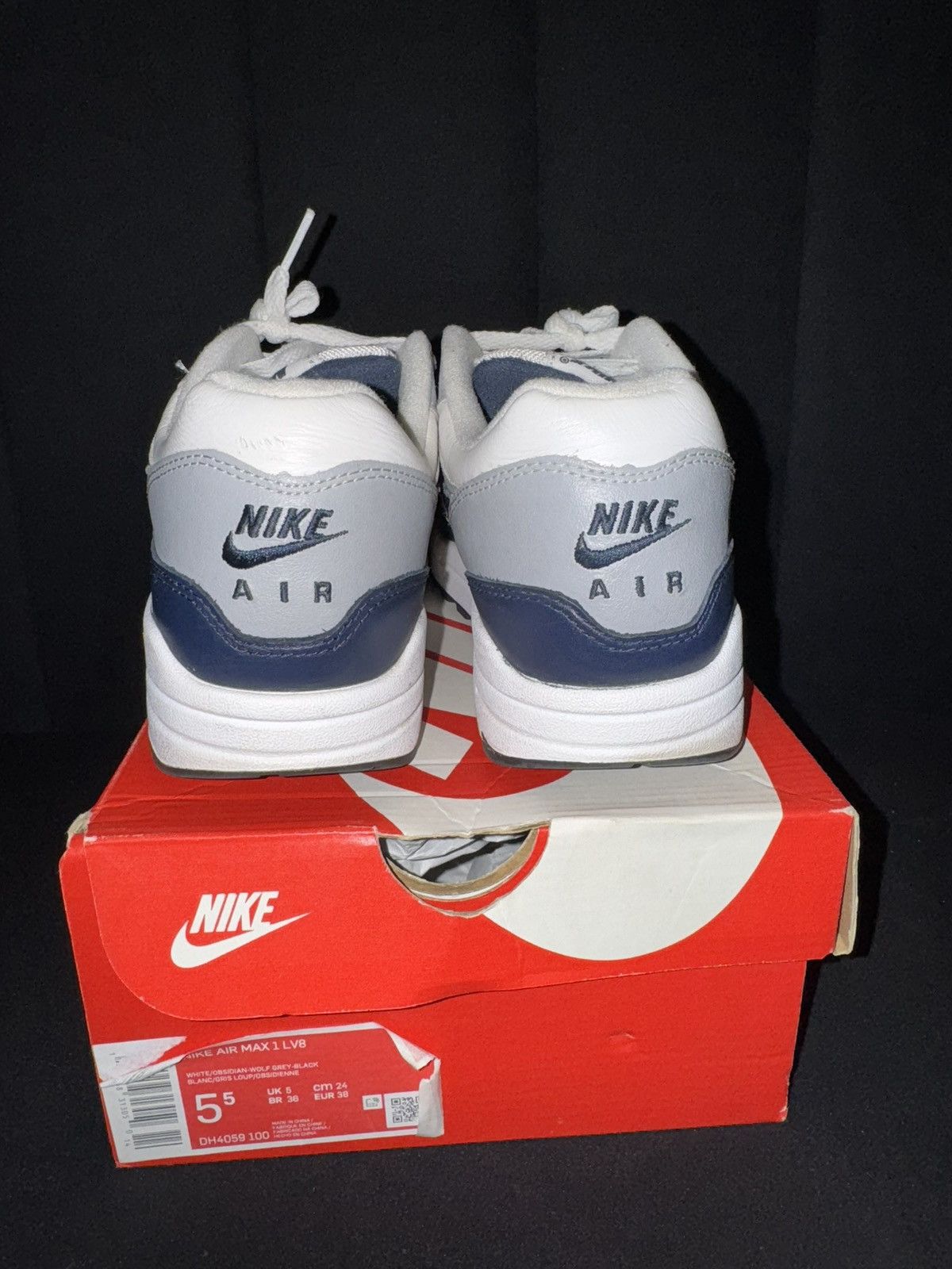 Nike Nike Air Max 1 “Navy Blue” GS Size 5.5y Size US 5.5 / EU 38 - 5 Thumbnail