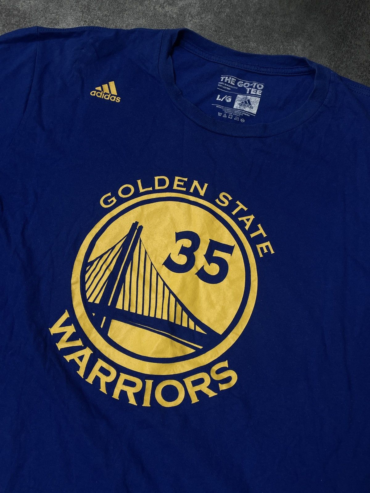 Adidas 🔥RARE🔥Adidas Vintage Y2K Tee Golden State Warriors Rare Size US L / EU 52-54 / 3 - 3 Thumbnail
