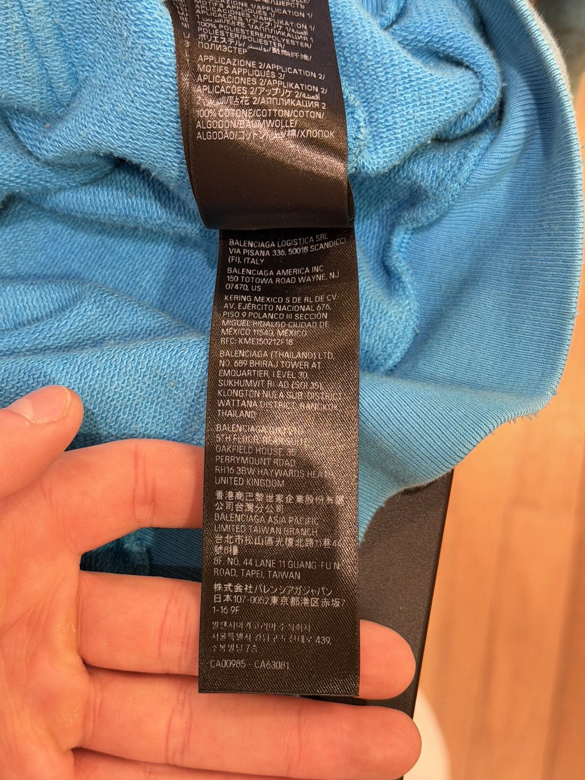 Balenciaga Balenciaga Skater Full Zip Hoodie - Blue Size US XXS / EU 40 - 8 Thumbnail