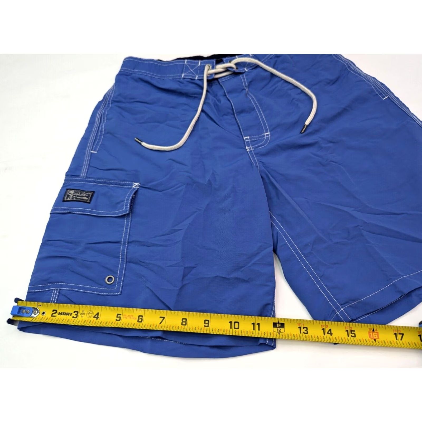 Polo Ralph Lauren Polo Ralph Lauren Cargo Swim Trunks Men S Blue Lined Drawstring Size US S / EU 44-46 / 1 - 2 Thumbnail
