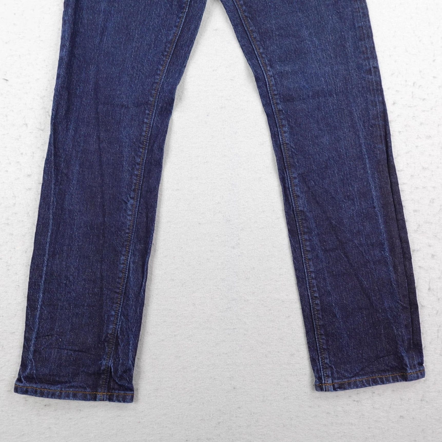 Roark Roark Jeans Mens 32x32 Dark Wash Blue Raw Denim Straight Leg Hemp Blend Flex Size US 32 / EU 48 - 3 Thumbnail