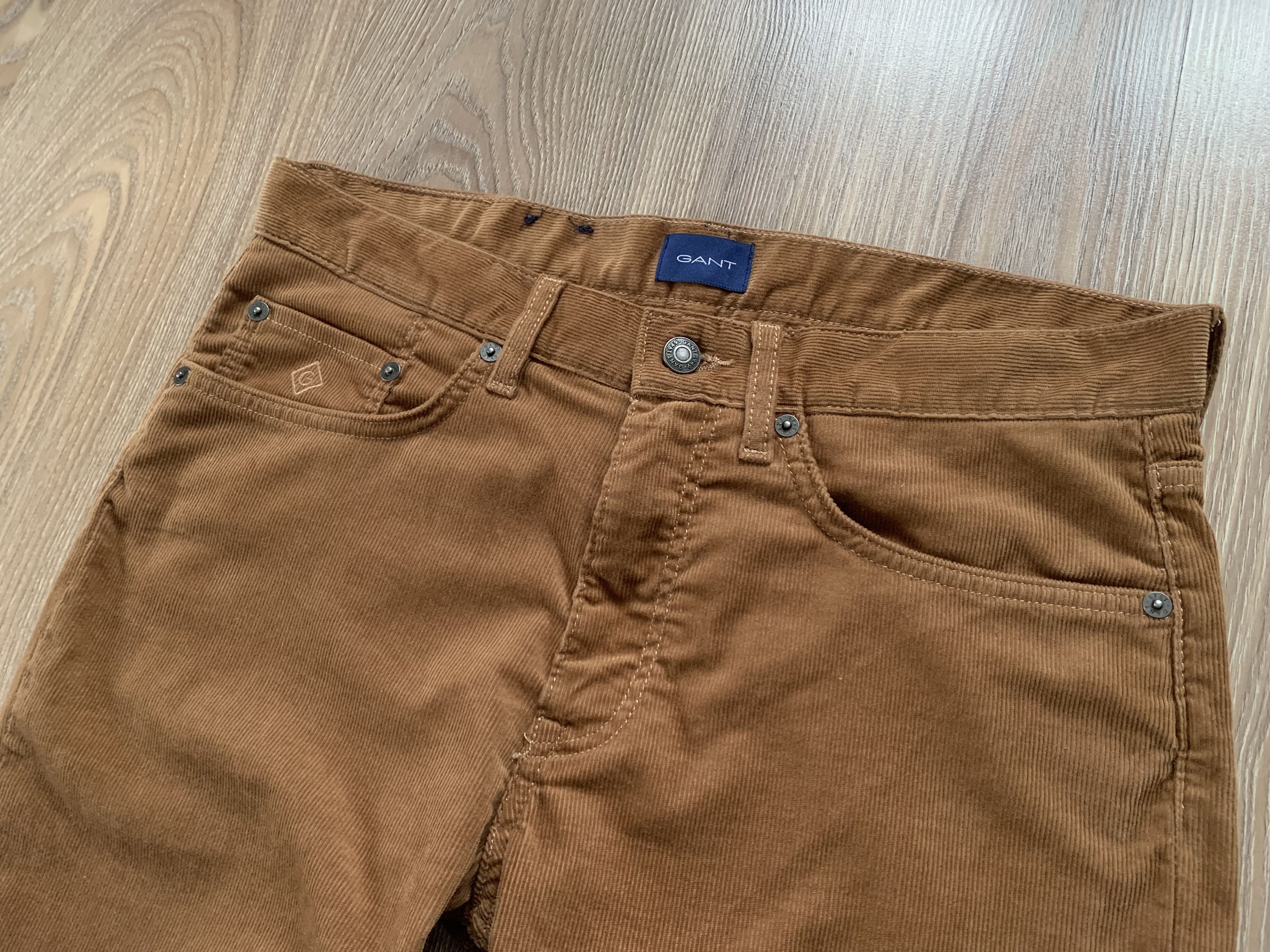 Gant GANT Hayes Slim Brown Corduroy Pants Size US 32 / EU 48 - 4 Thumbnail
