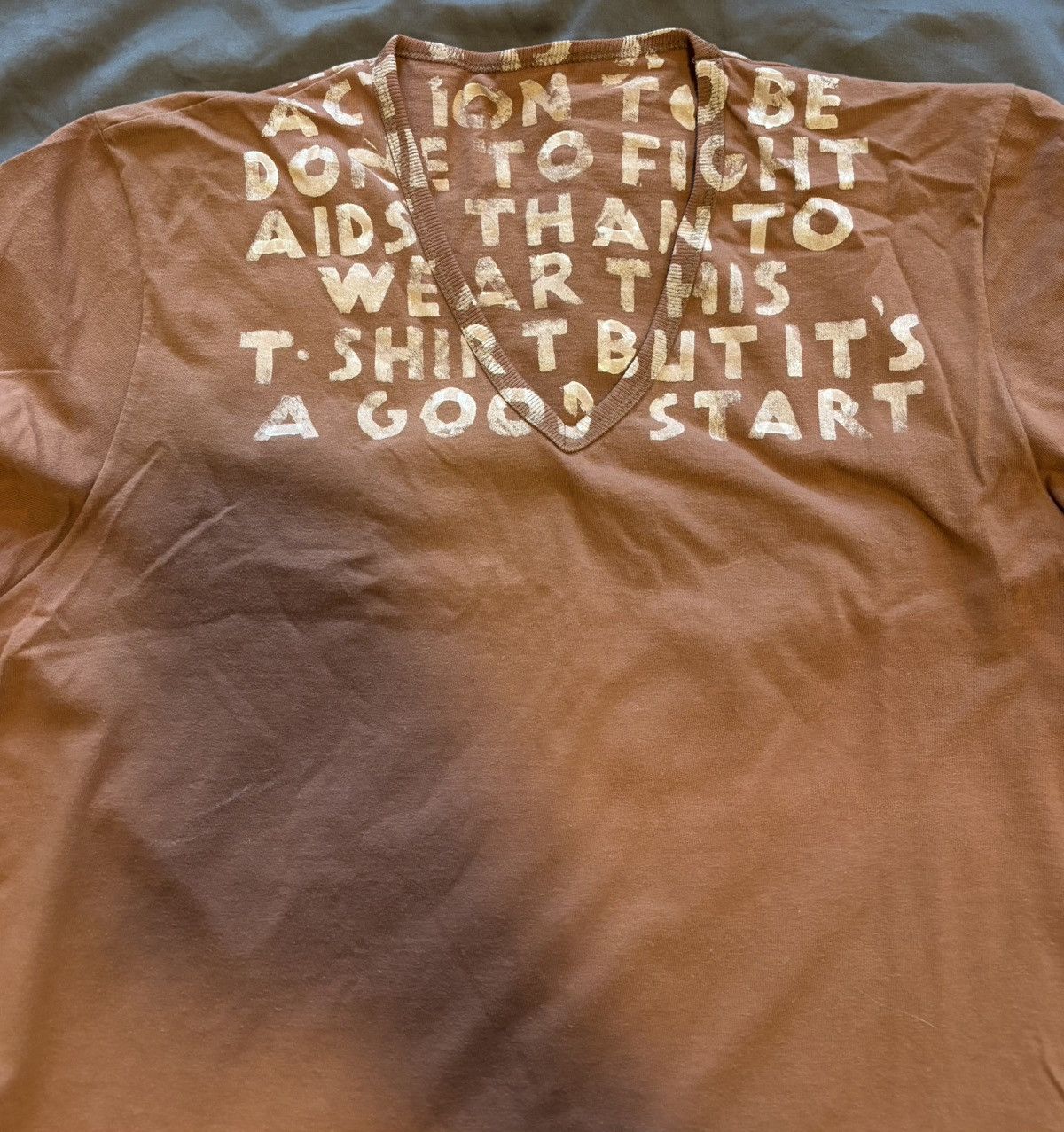 Maison Margiela Margiela v neck t shirt Size US M / EU 48-50 / 2 - 2 Thumbnail