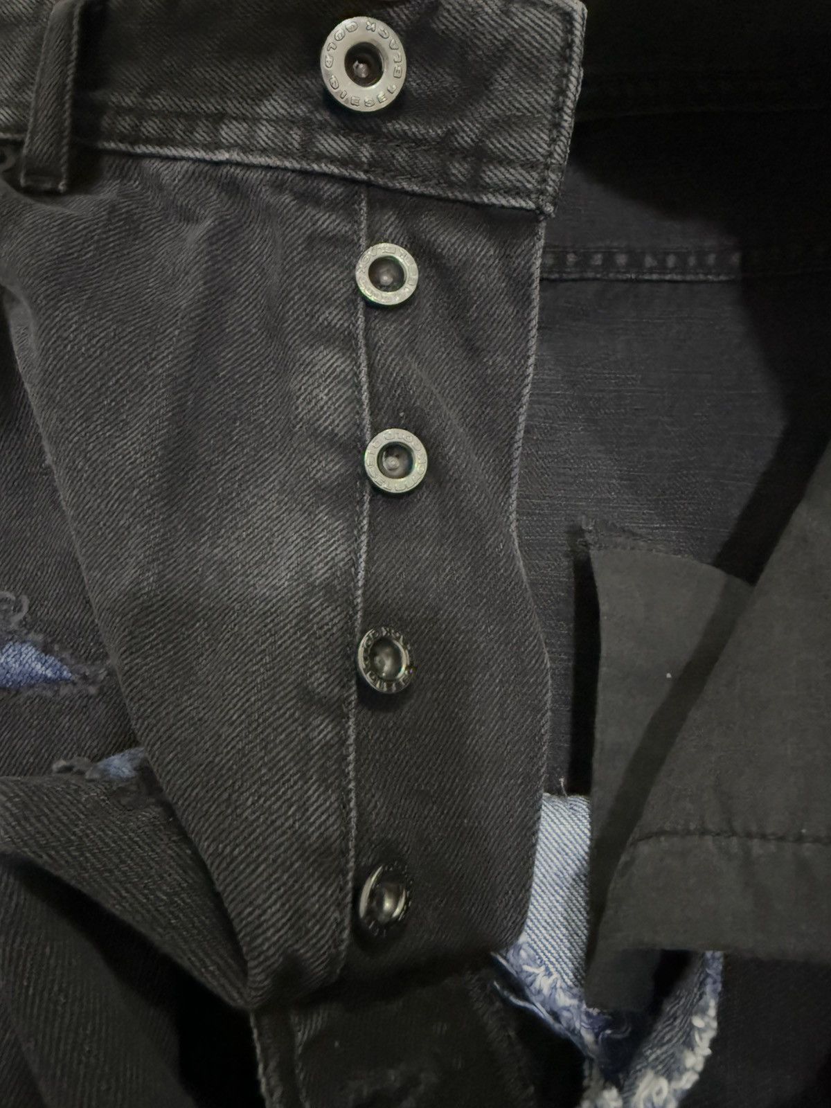 Diesel Black Gold ARCHIVAL ITALY BRAND DIESEL BLACK & GOLD DISTRESS DESIGN Size US 30 / EU 46 - 10 Thumbnail