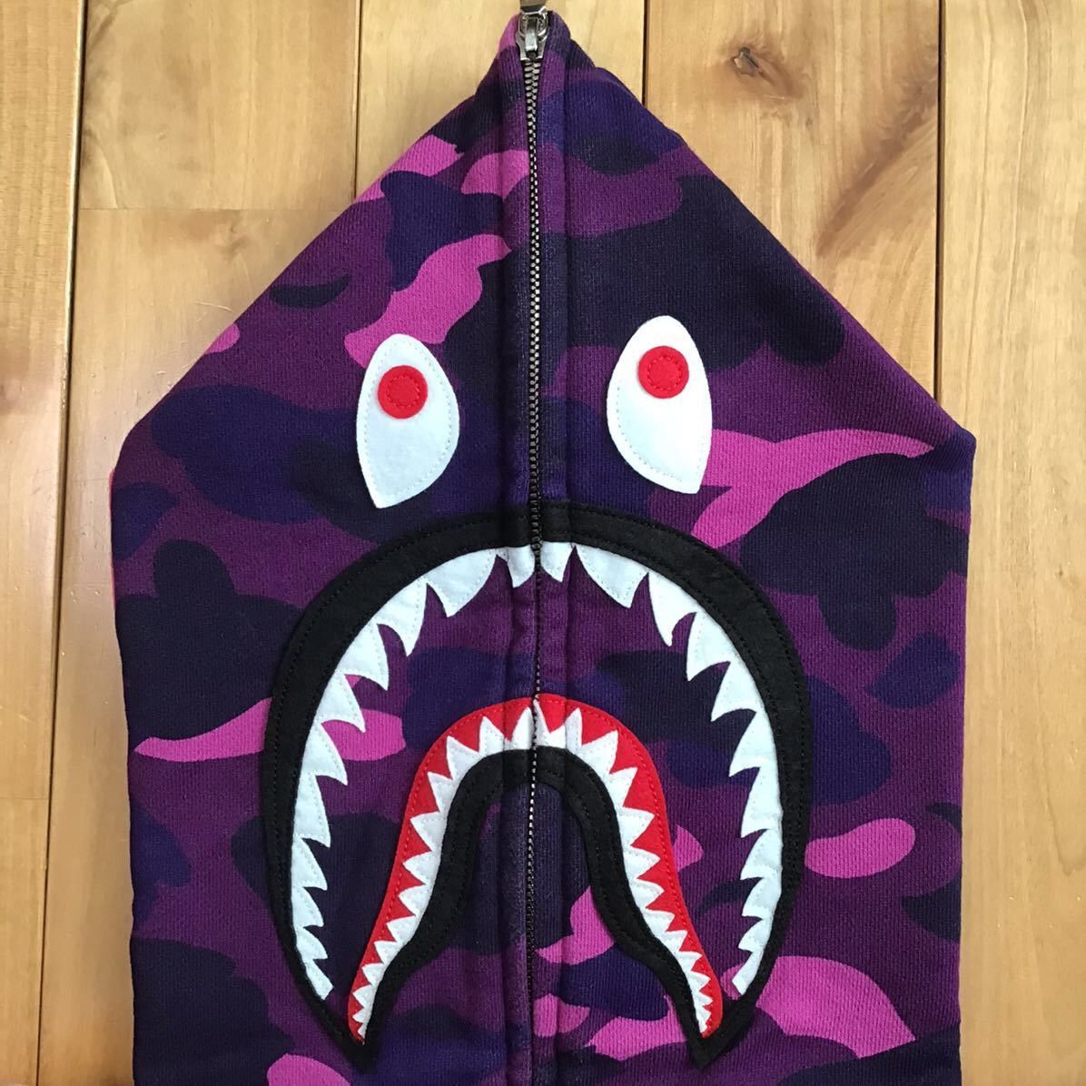 Bape × Nigo 2007 Purple camo shark full zip hoodie BAPE APE NIGO Size US S / EU 44-46 / 1 - 3 Thumbnail